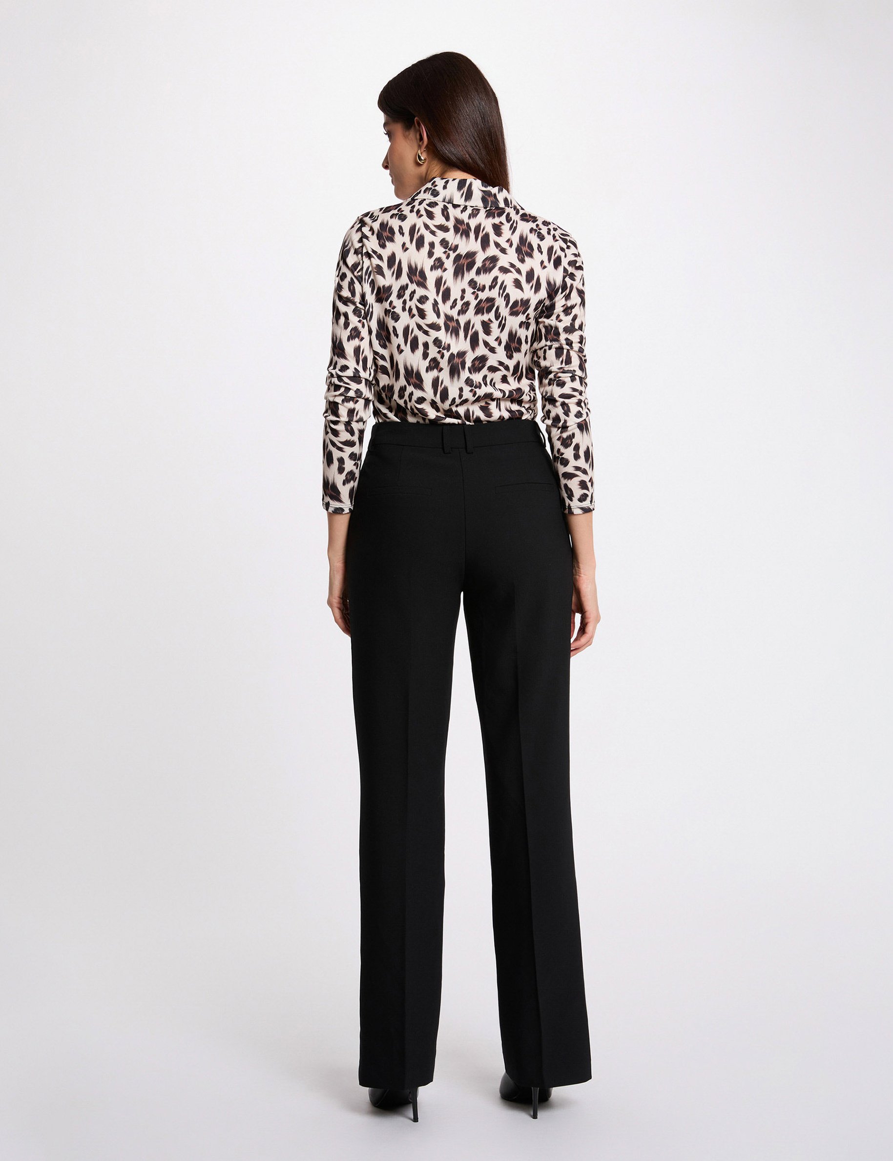 Lichte trui met reverskraag meerkleurig vrouw