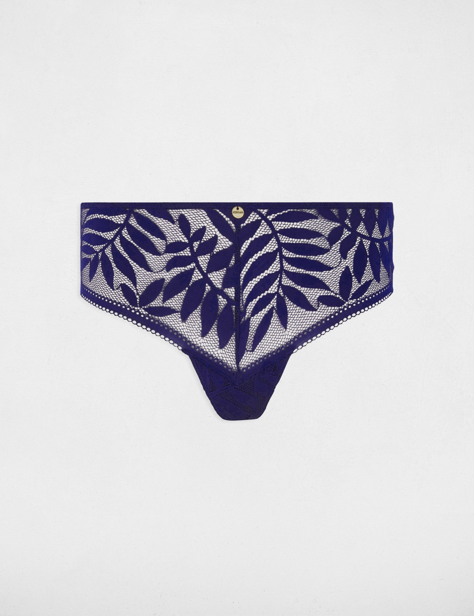 shorty en dentelle bleu marine femme Shorty en dentelle bleu marine femme