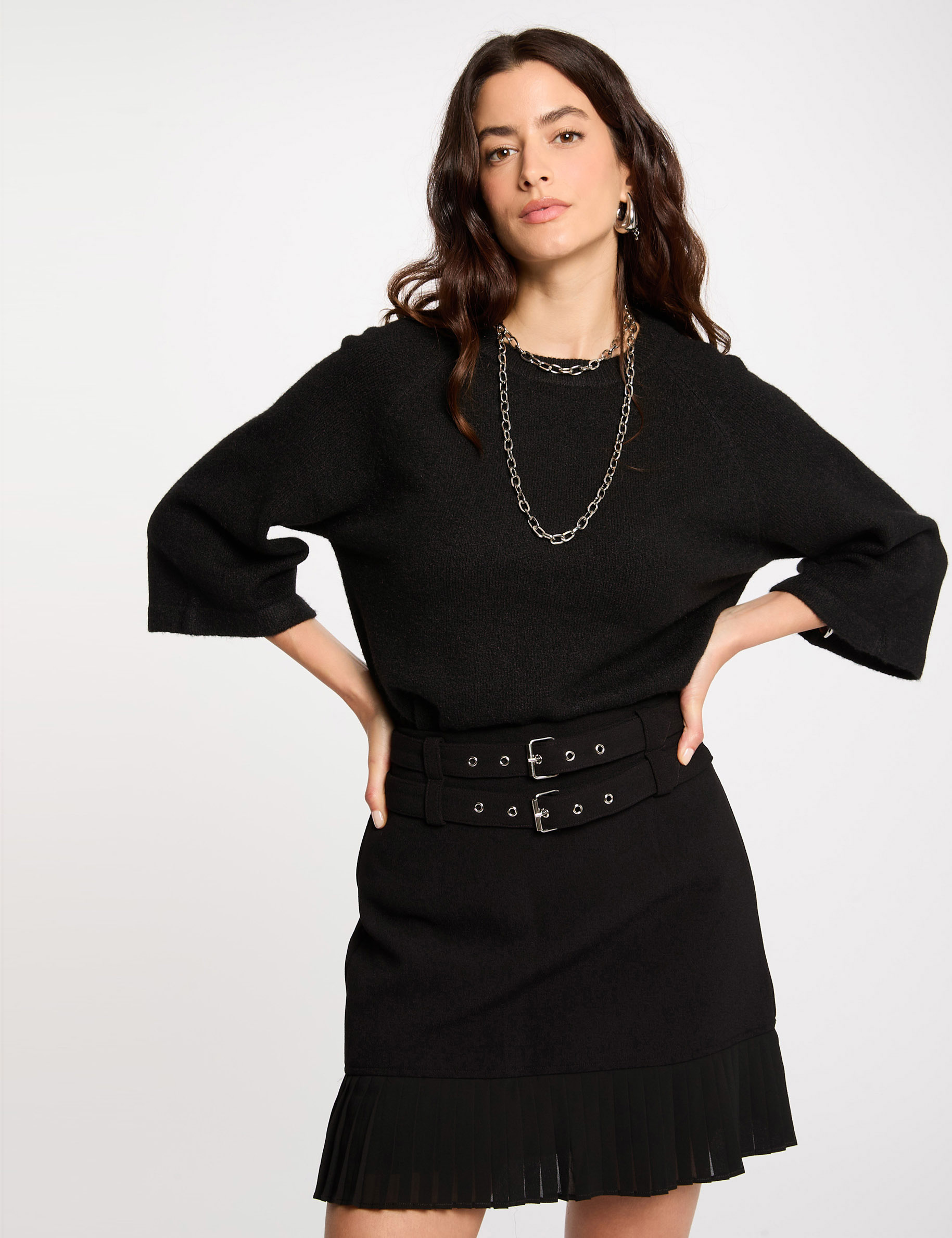korte rok met franjes zwart vrouw Korte rok met franjes zwart vrouw