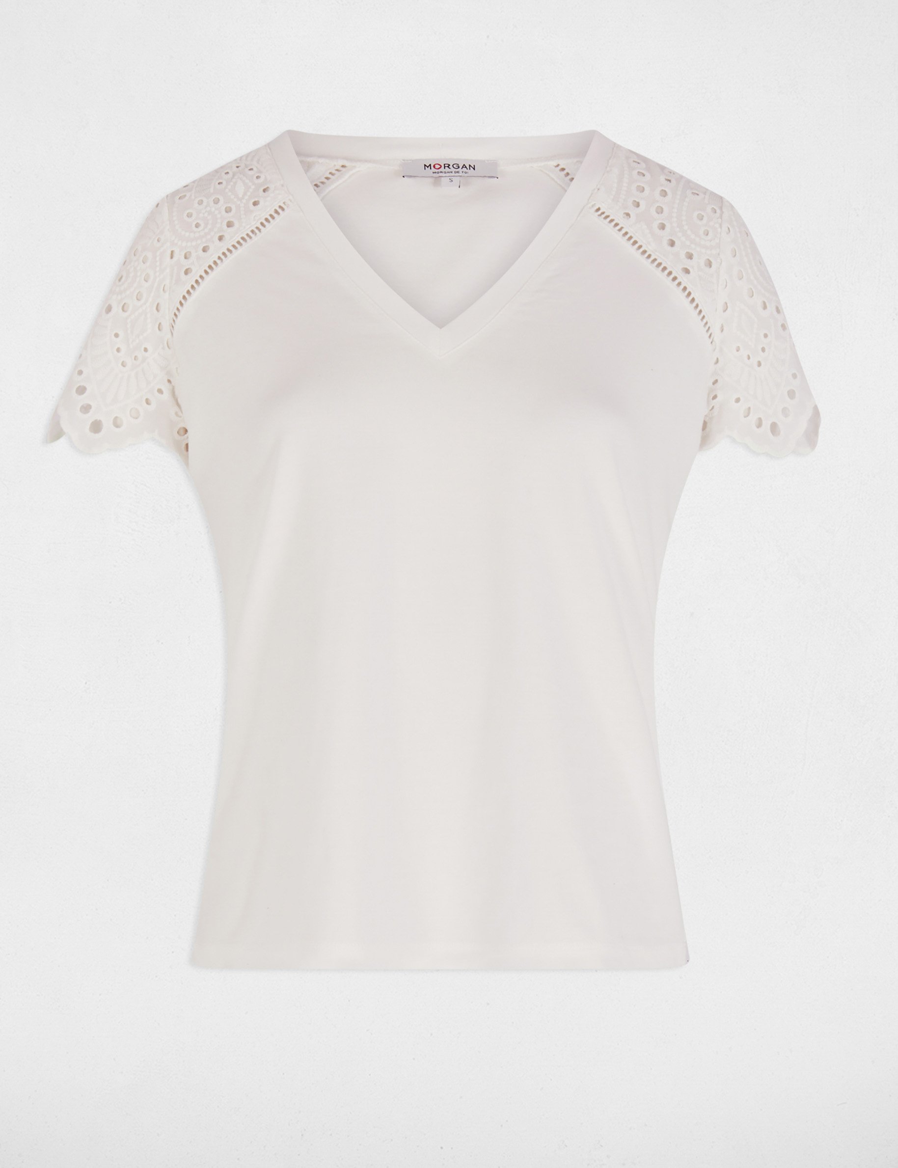 t shirt met korte mouwen helder wit vrouw T-shirt met korte mouwen helder wit vrouw