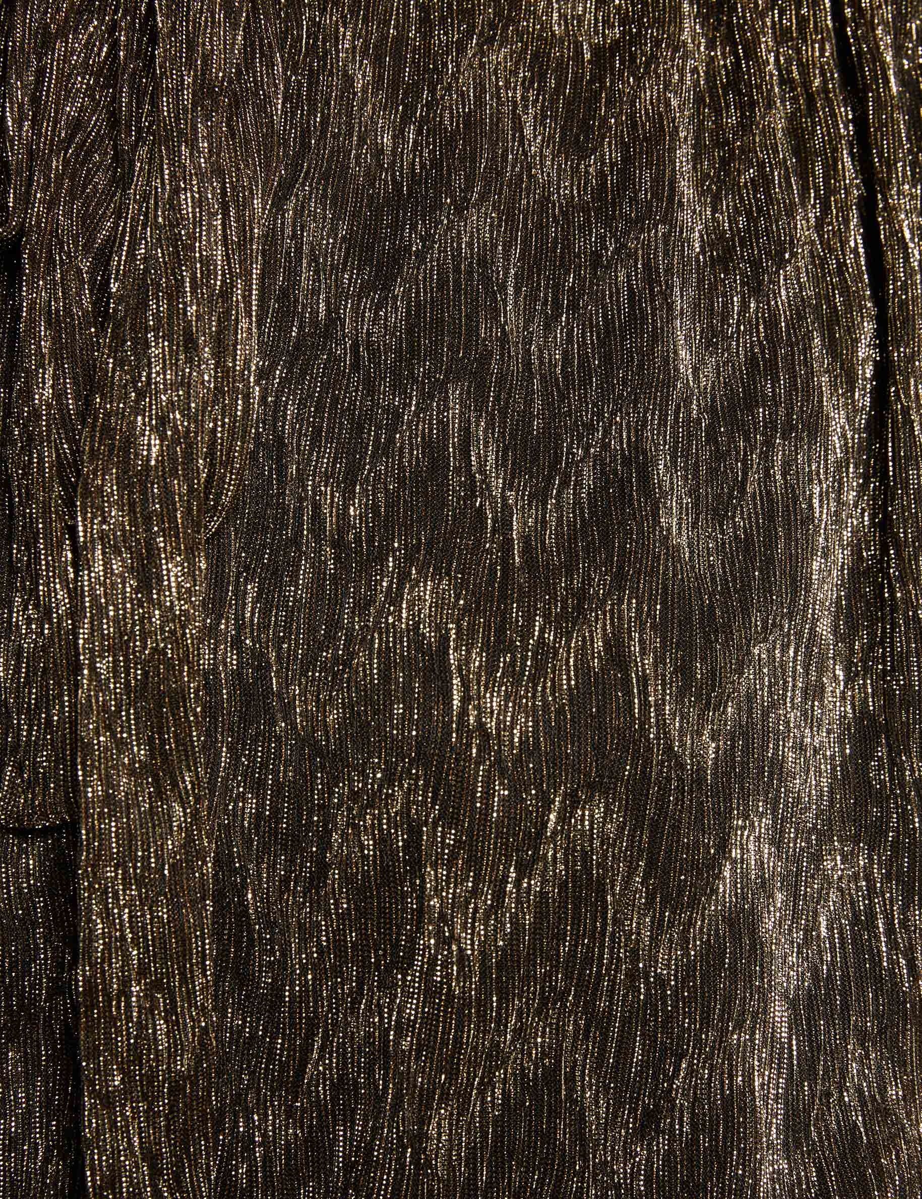 t shirt met lavallierekraag goudgeel vrouw null