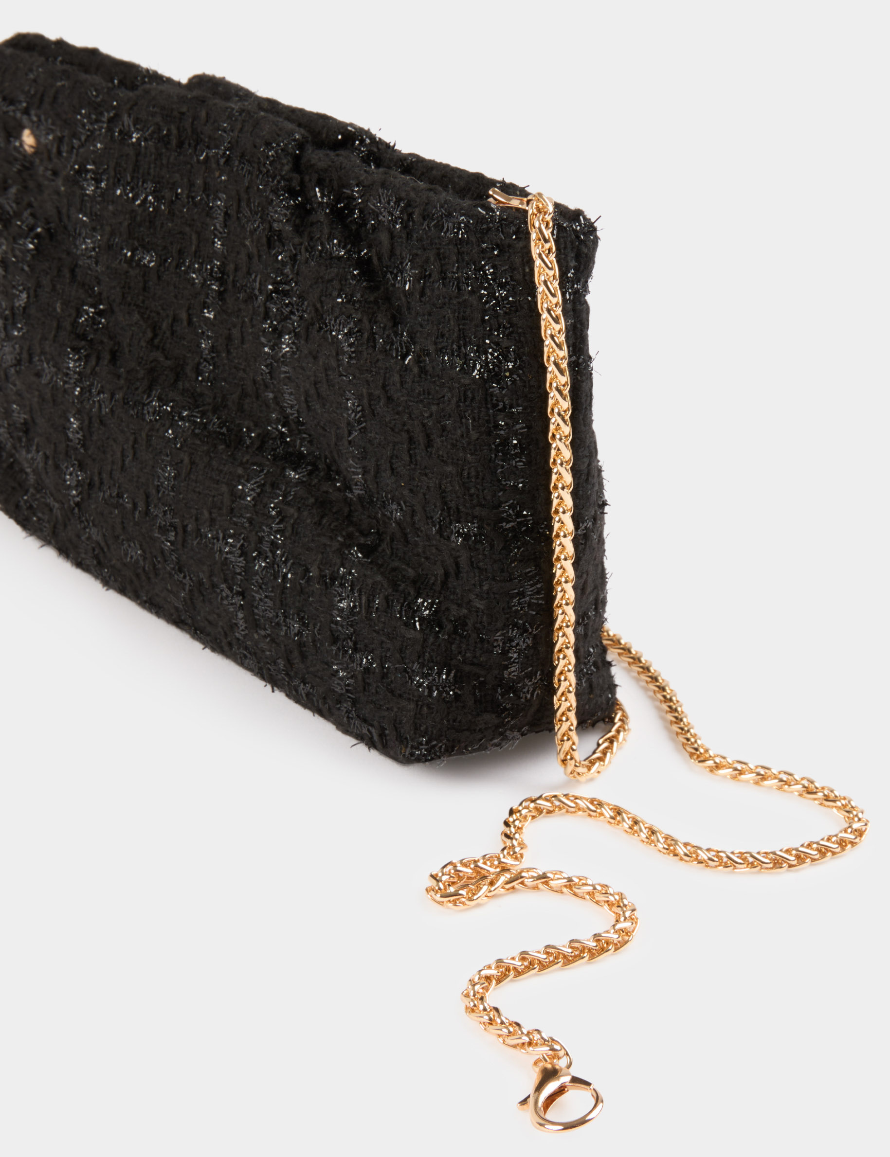 sac bandouliere tweed noir femme Sac bandoulière tweed noir femme