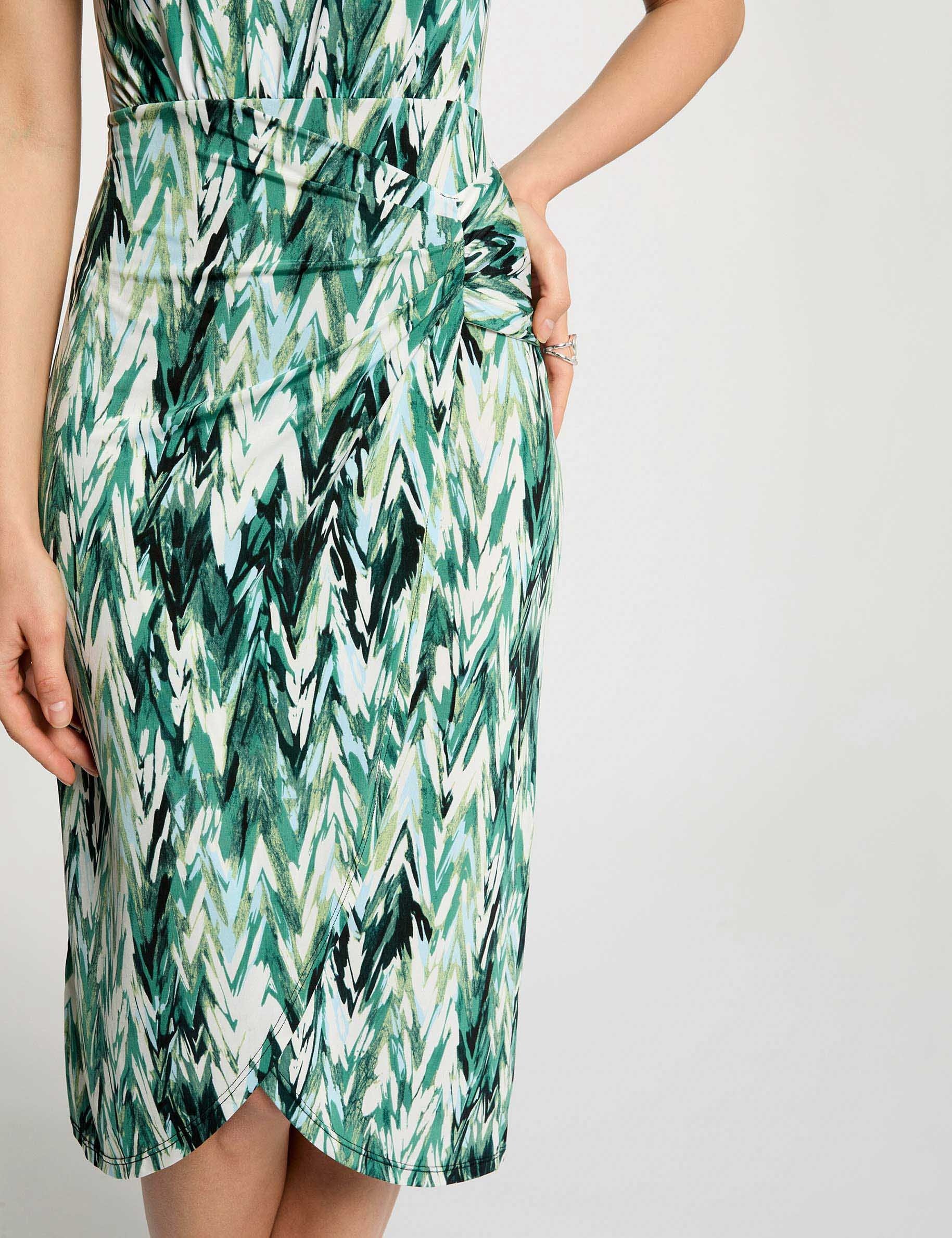 Rechte jurk met print meerkleurig vrouw