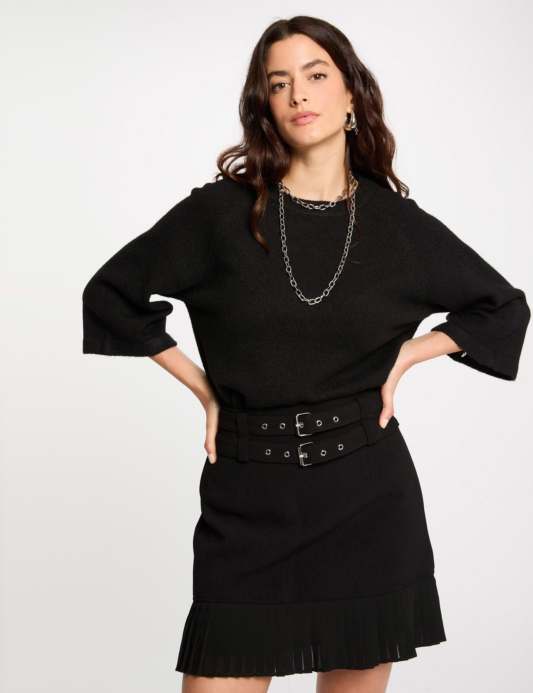korte rok met franjes zwart vrouw Korte rok met franjes zwart vrouw