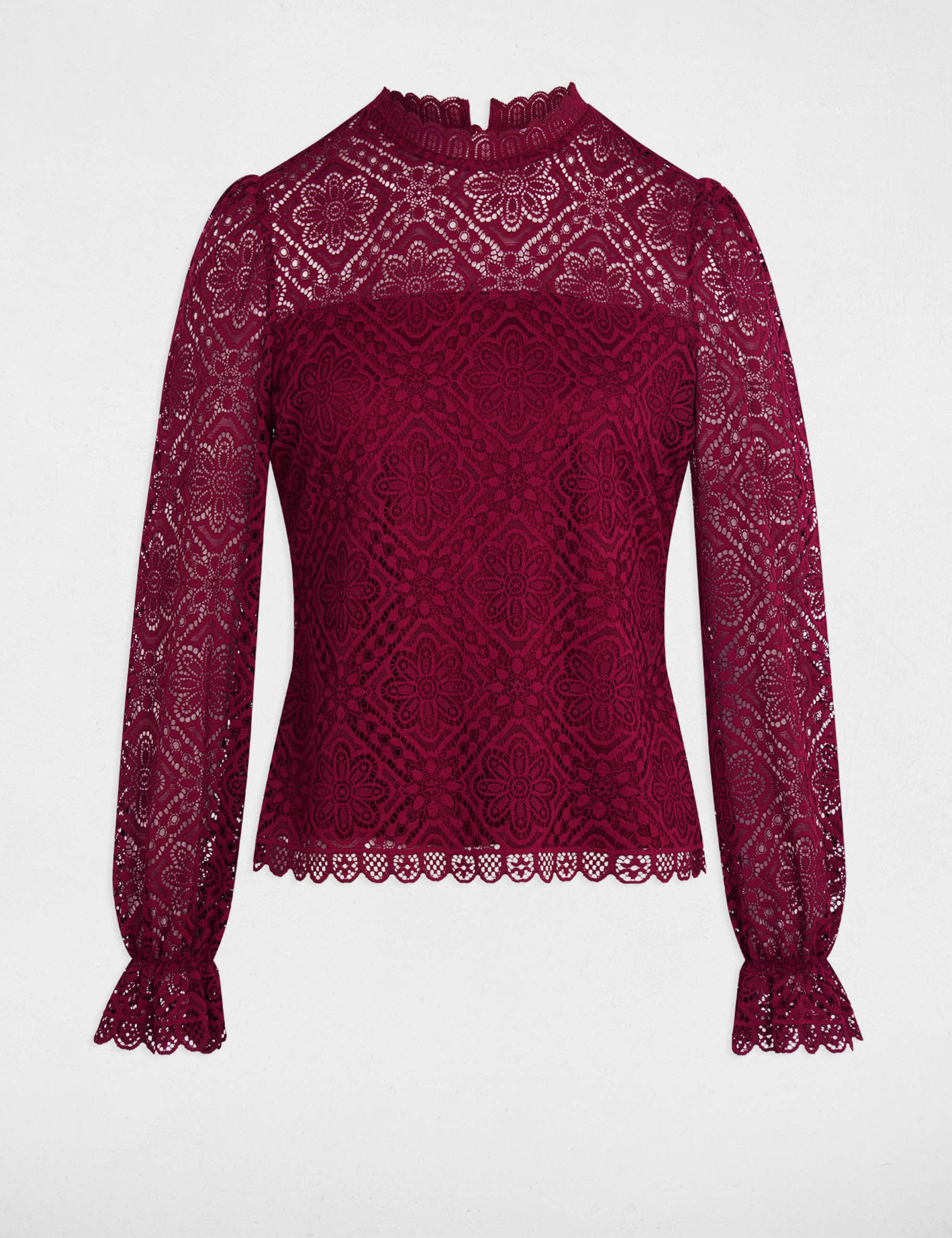 t shirt manches longues prune femme T-shirt manches longues prune femme