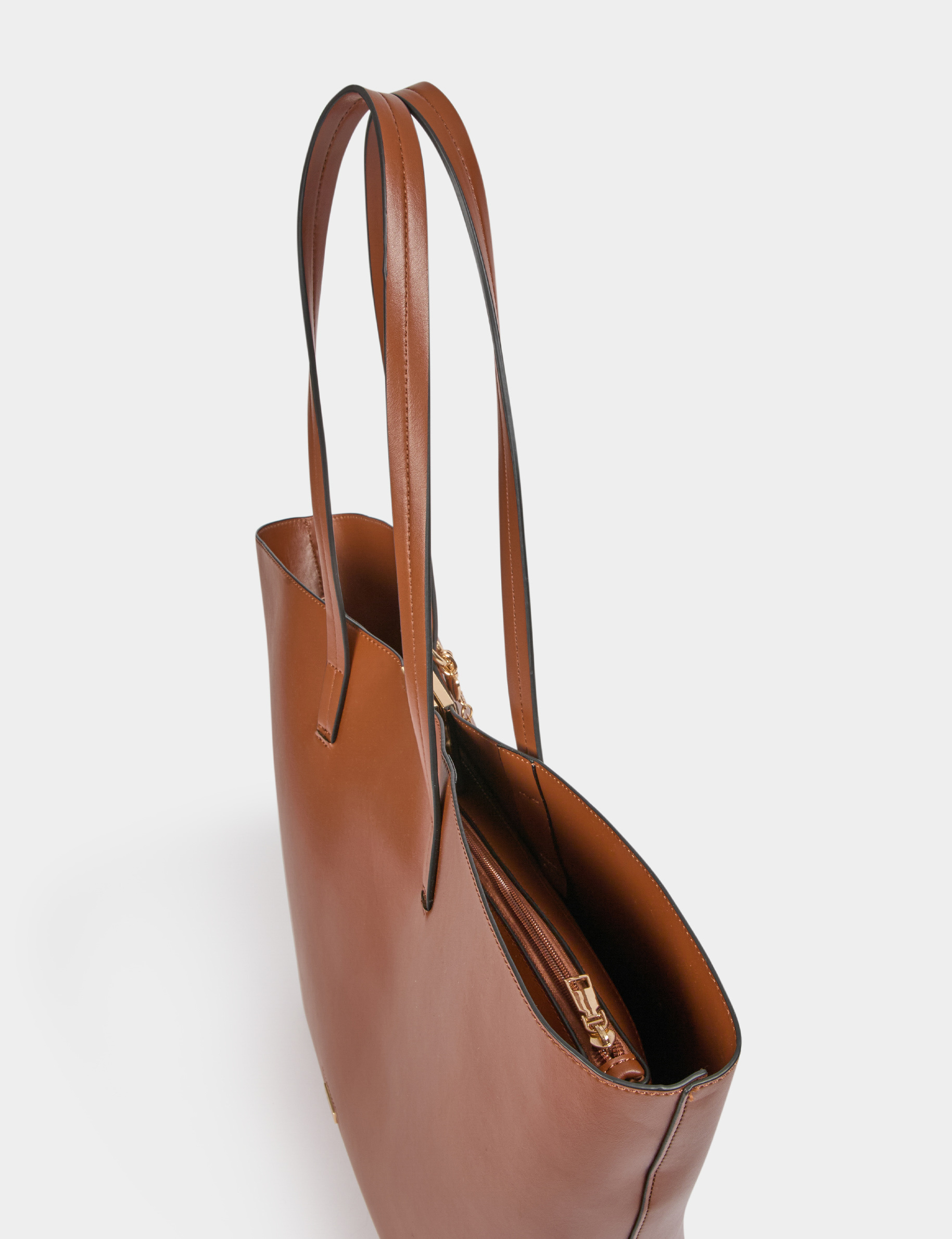 Trapeze shopper camel vrouw