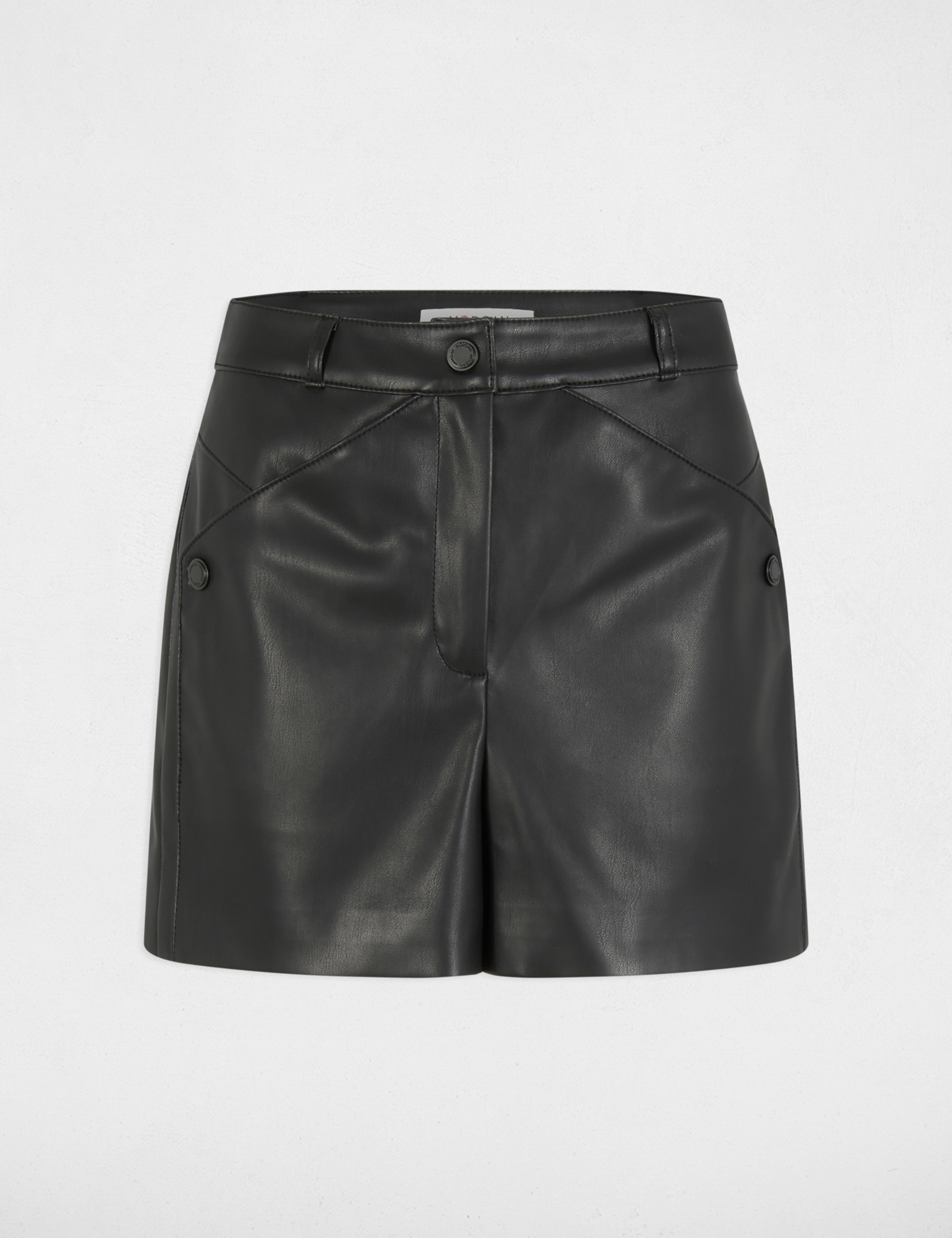 short simili cuir noir femme Short simili cuir noir femme