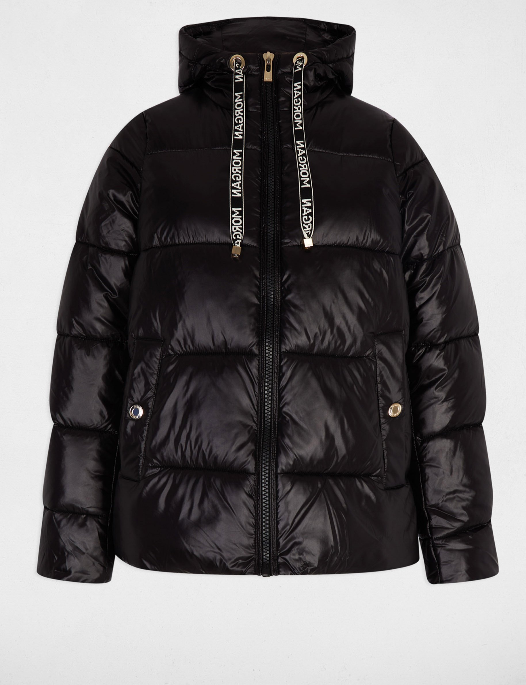doudoune courte brillante noir femme Doudoune courte brillante noir femme