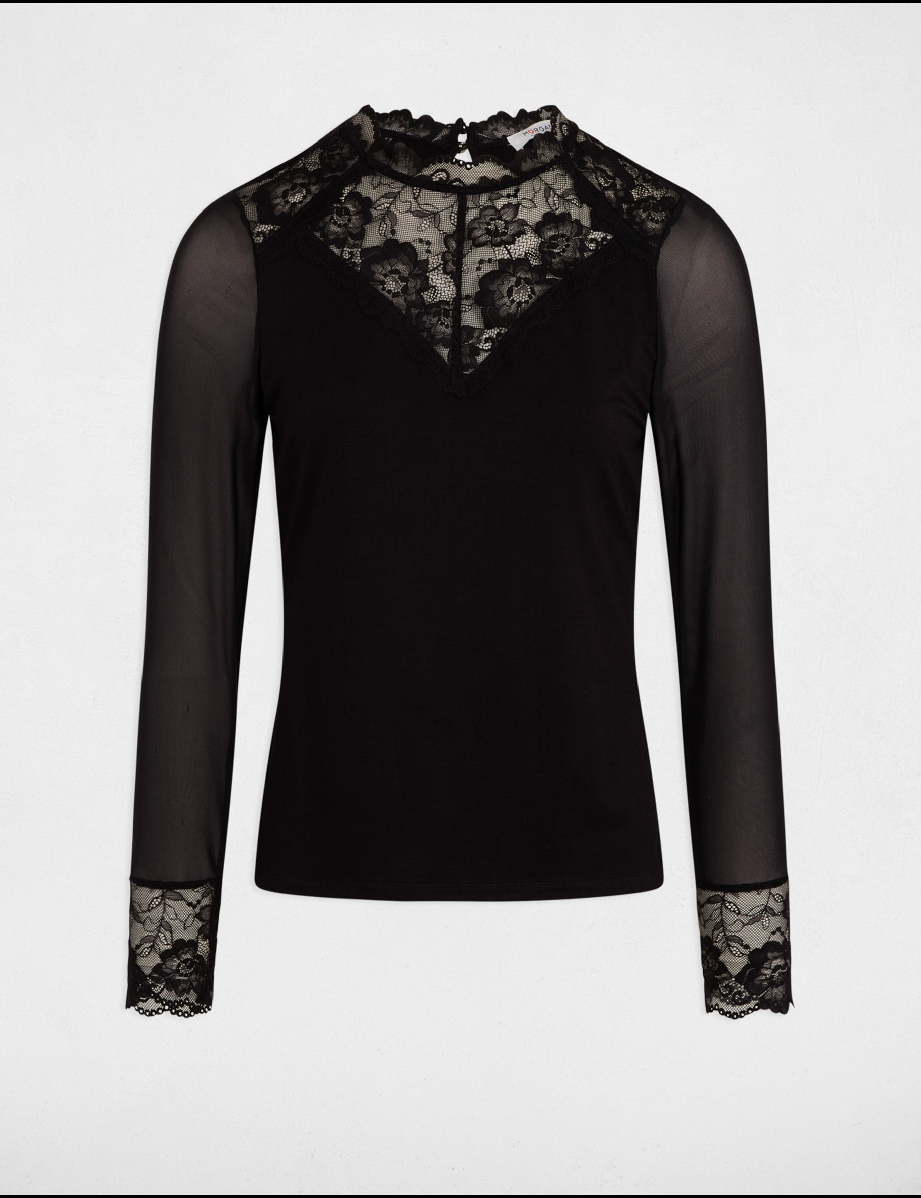 T-shirt manches longues noir femme