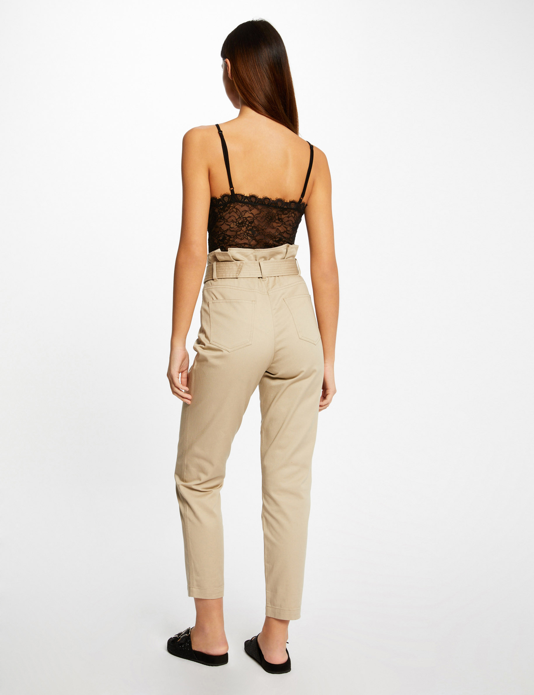 body met dunne kanten bandjes zwart vrouw Body met dunne kanten bandjes zwart vrouw