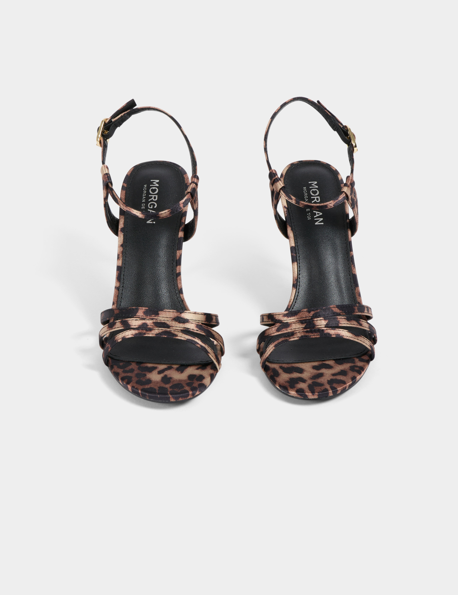 sandales a talons imprimees multicolore femme Sandales à talons imprimées multicolore femme