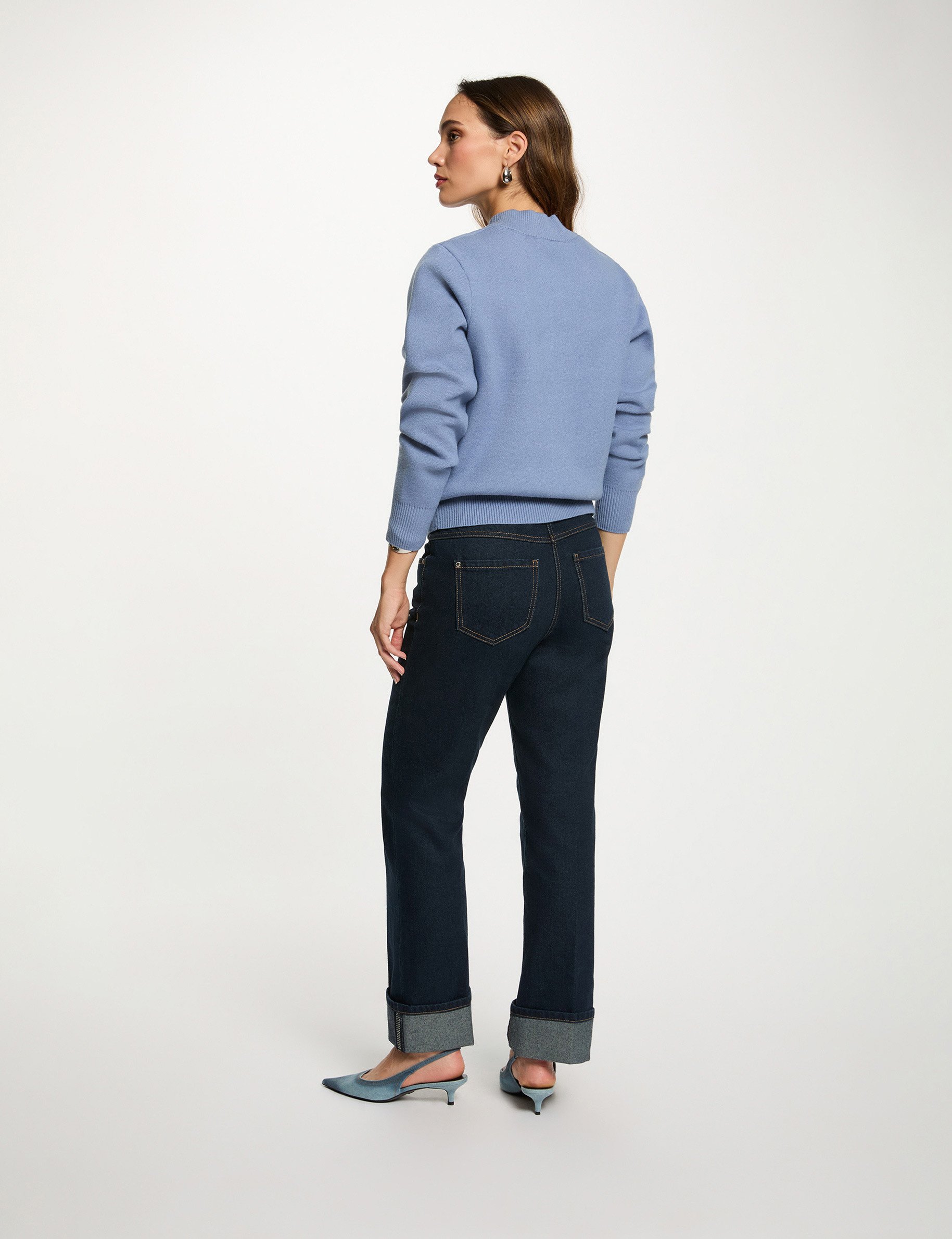 pull col teddy bleu femme Pull col teddy bleu femme