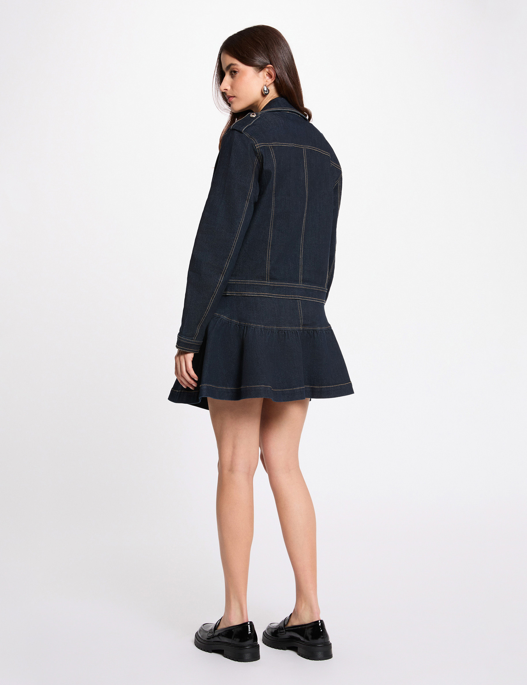 Oversized spijkerjas bleu vrouw