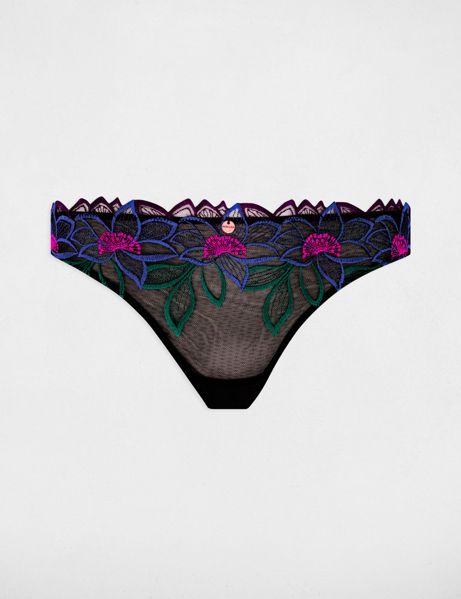 tanga en dentelle noir femme Tanga en dentelle noir femme