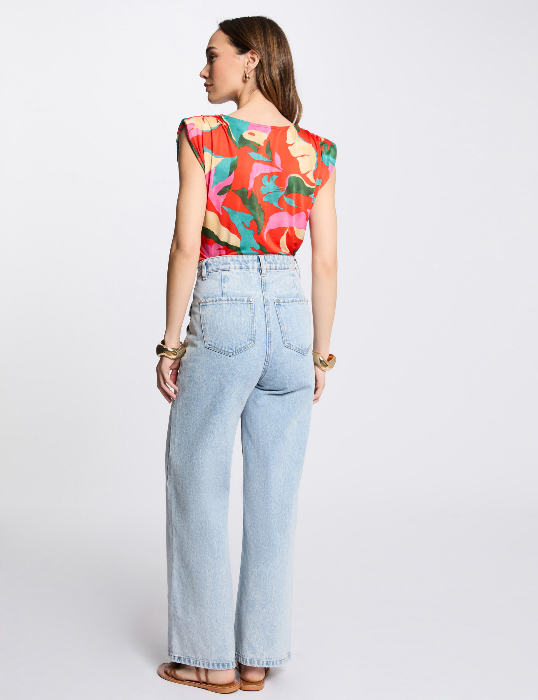 debardeur sans manches multicolore femme Débardeur sans manches multicolore femme