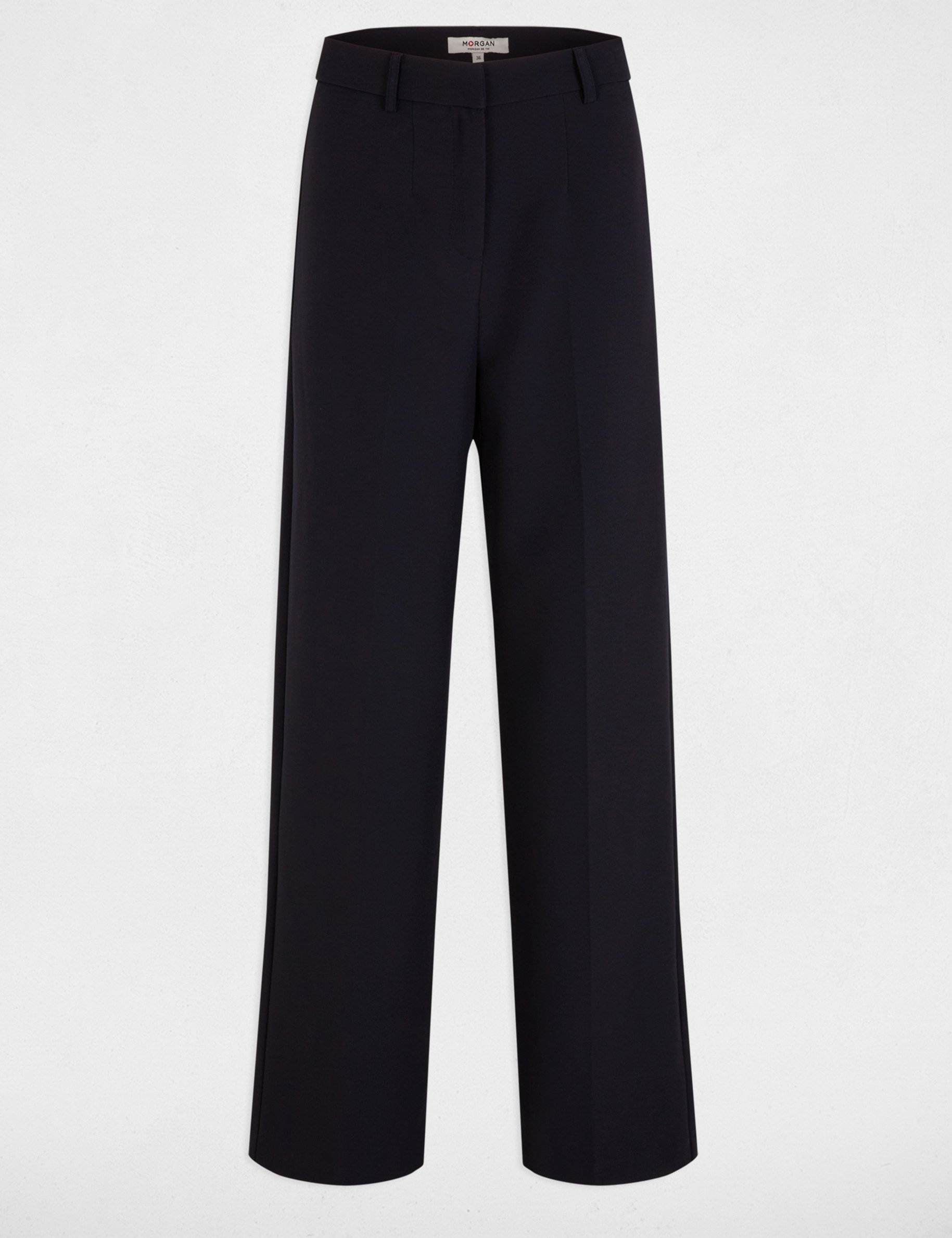 pantalon droit a pinces bleu marine femme Pantalon droit à pinces bleu marine femme