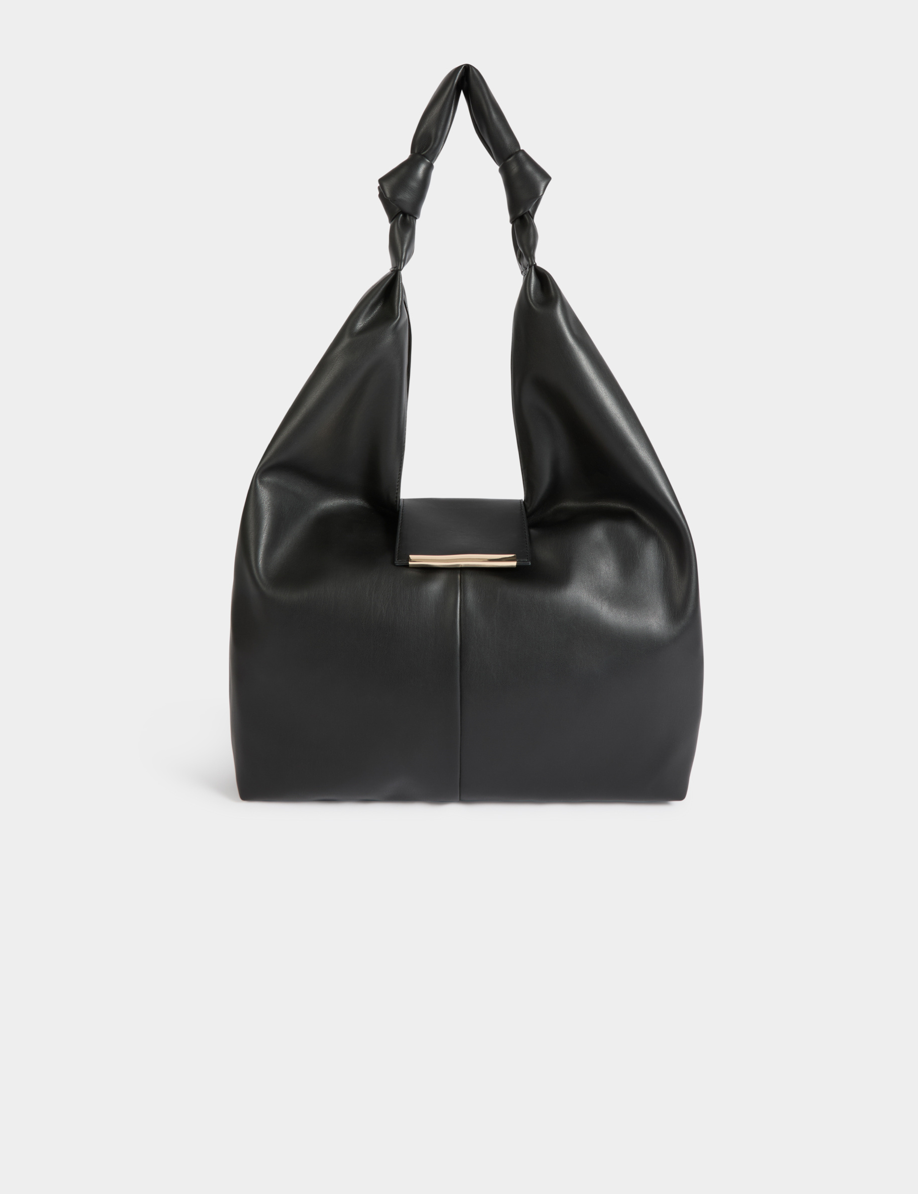 sac demi lune a noeuds noir femme Sac demi-lune à noeuds noir femme
