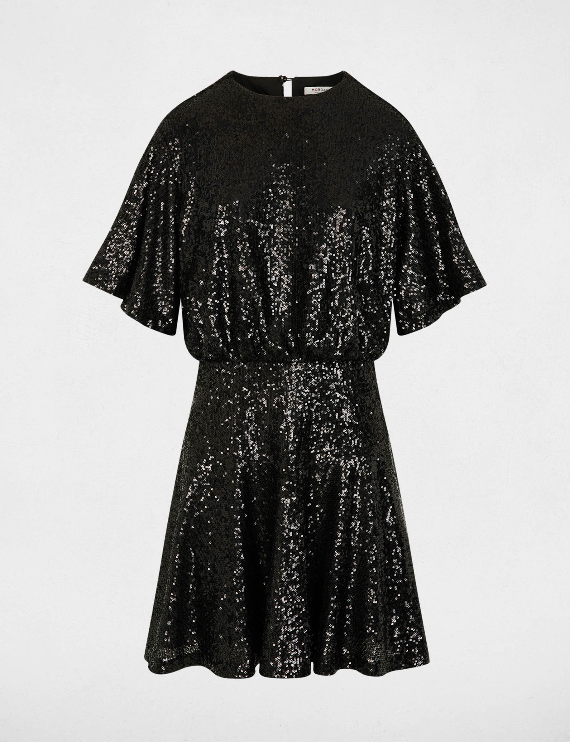 robe courte sequins noir femme Robe courte sequins noir femme
