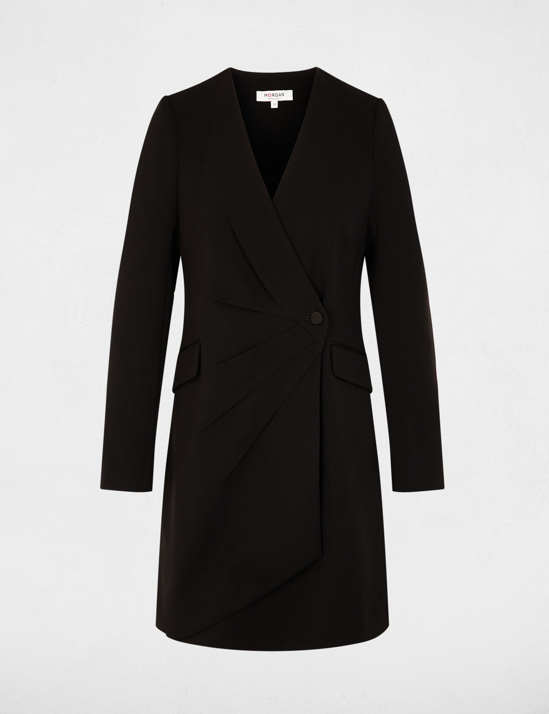 robe blazer col v noir femme Robe blazer col v noir femme