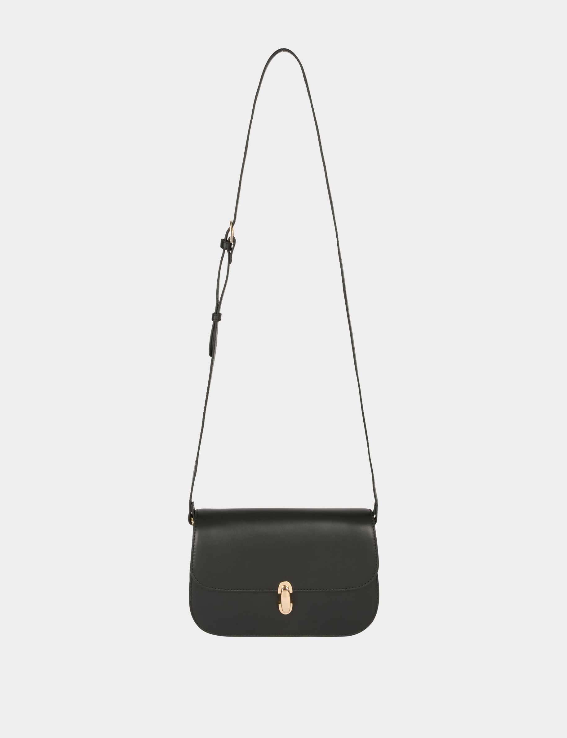 Sac bo&icirc;te bandouli&egrave;re noir femme