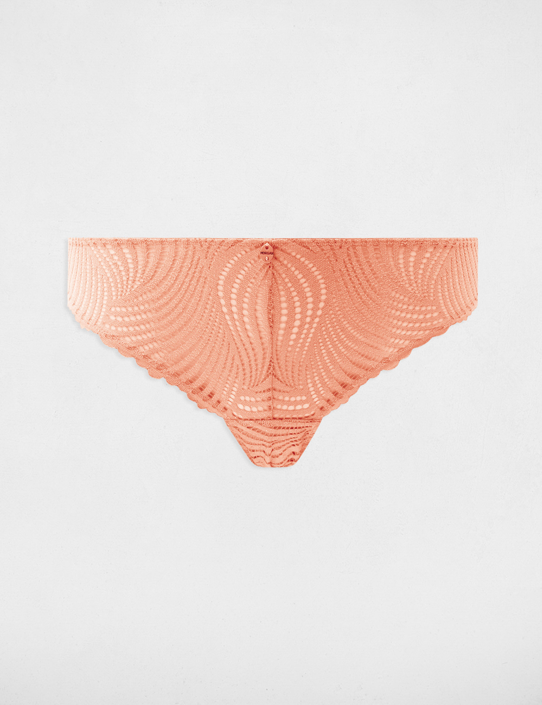 Kanten slip marron clair vrouw