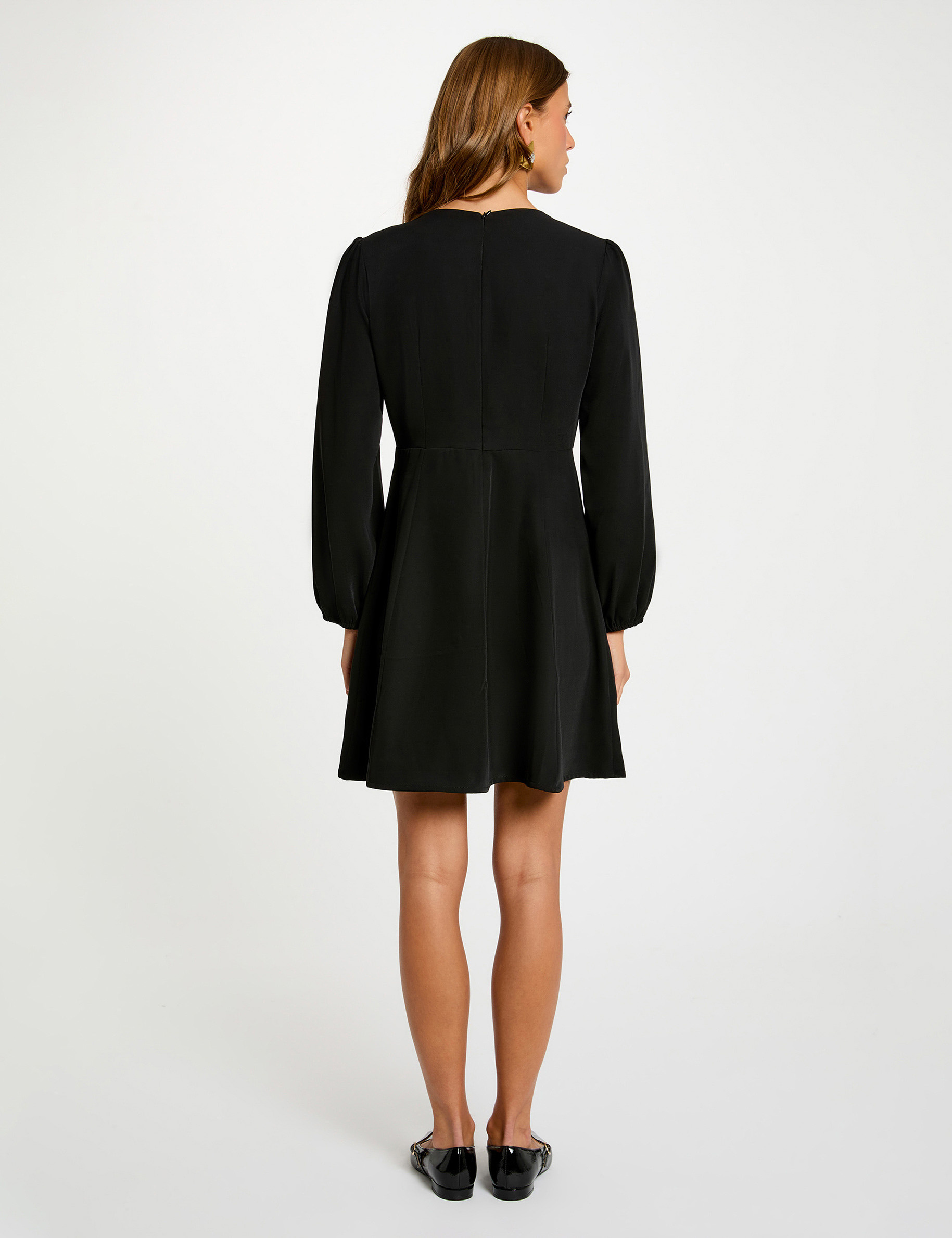 robe courte trapeze noir femme Robe courte trapèze noir femme