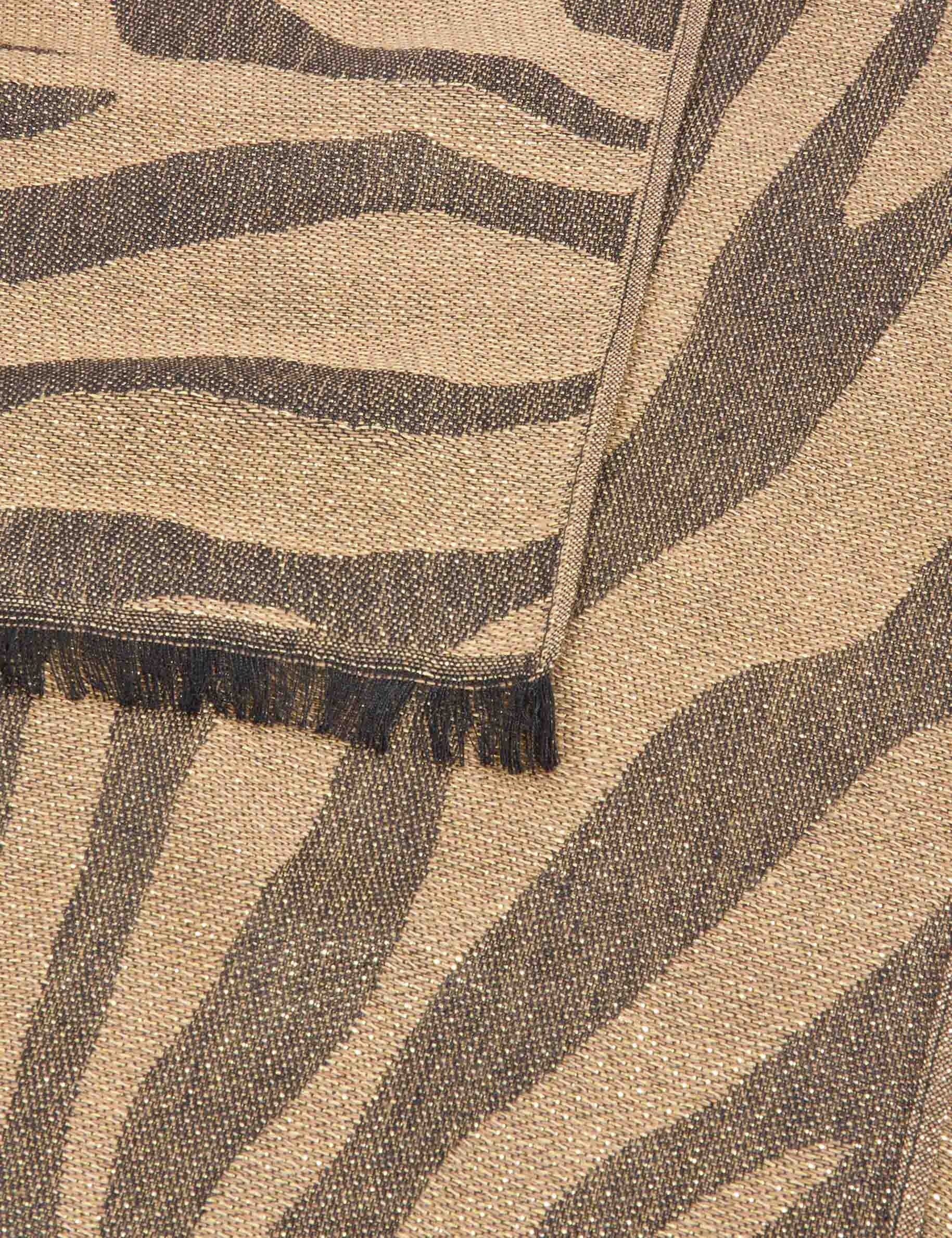 metallische zebrasjaal goudgeel vrouw Metallische zebrasjaal goudgeel vrouw