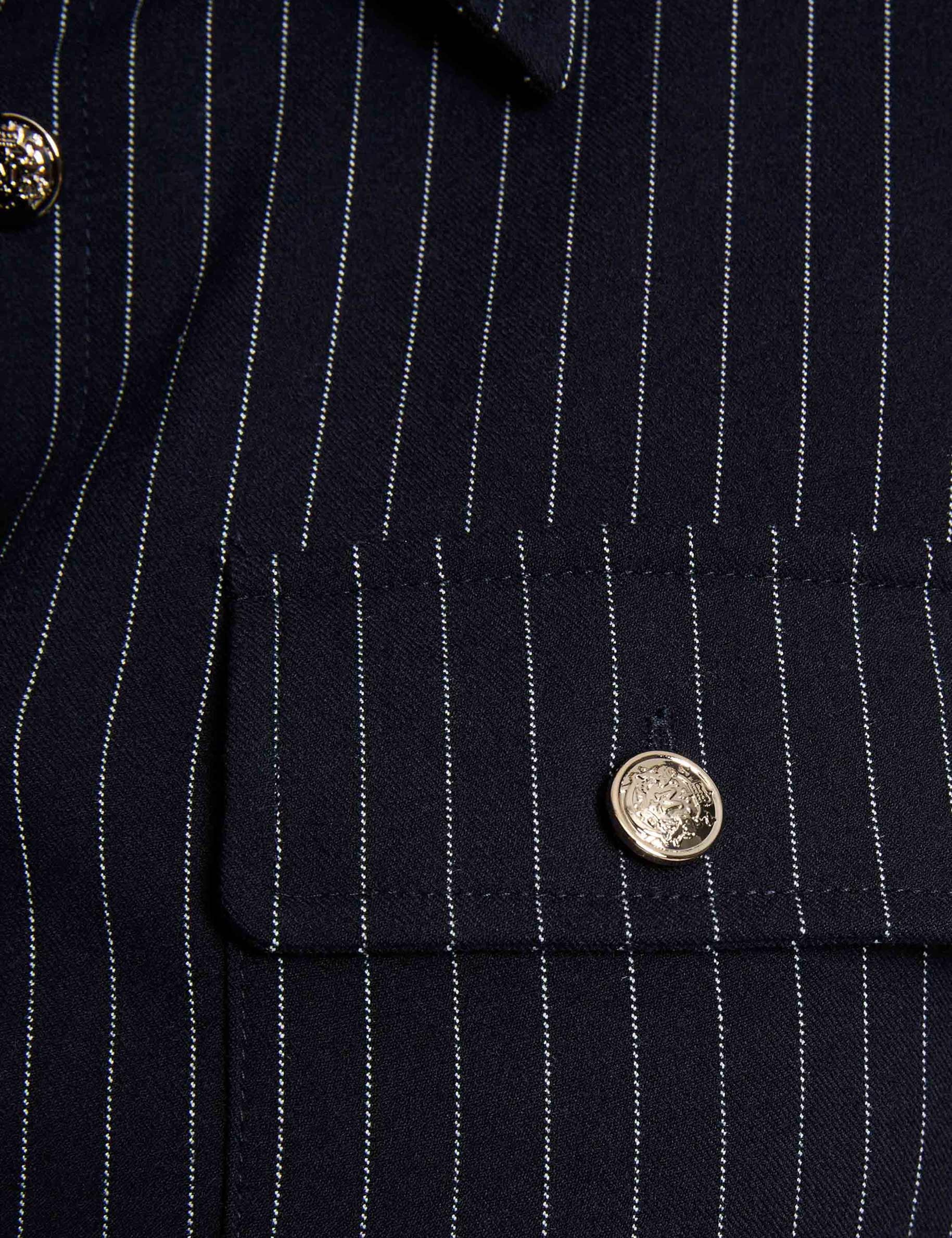 Korte aansluitende jurk marineblauw vrouw