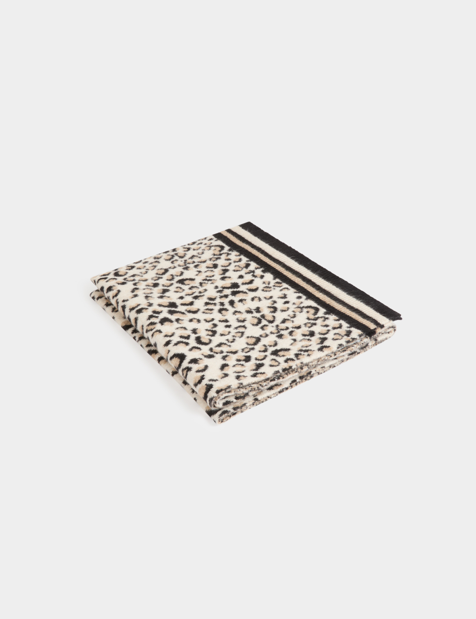 sjaal met luipaardprint meerkleurig vrouw Sjaal met luipaardprint meerkleurig vrouw