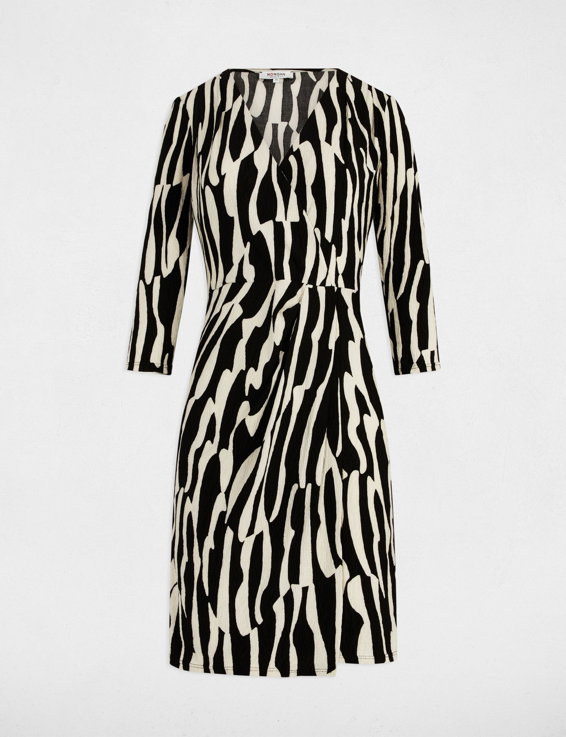 robe courte ajustee imprimee multicolore femme Robe courte ajustée imprimée multicolore femme