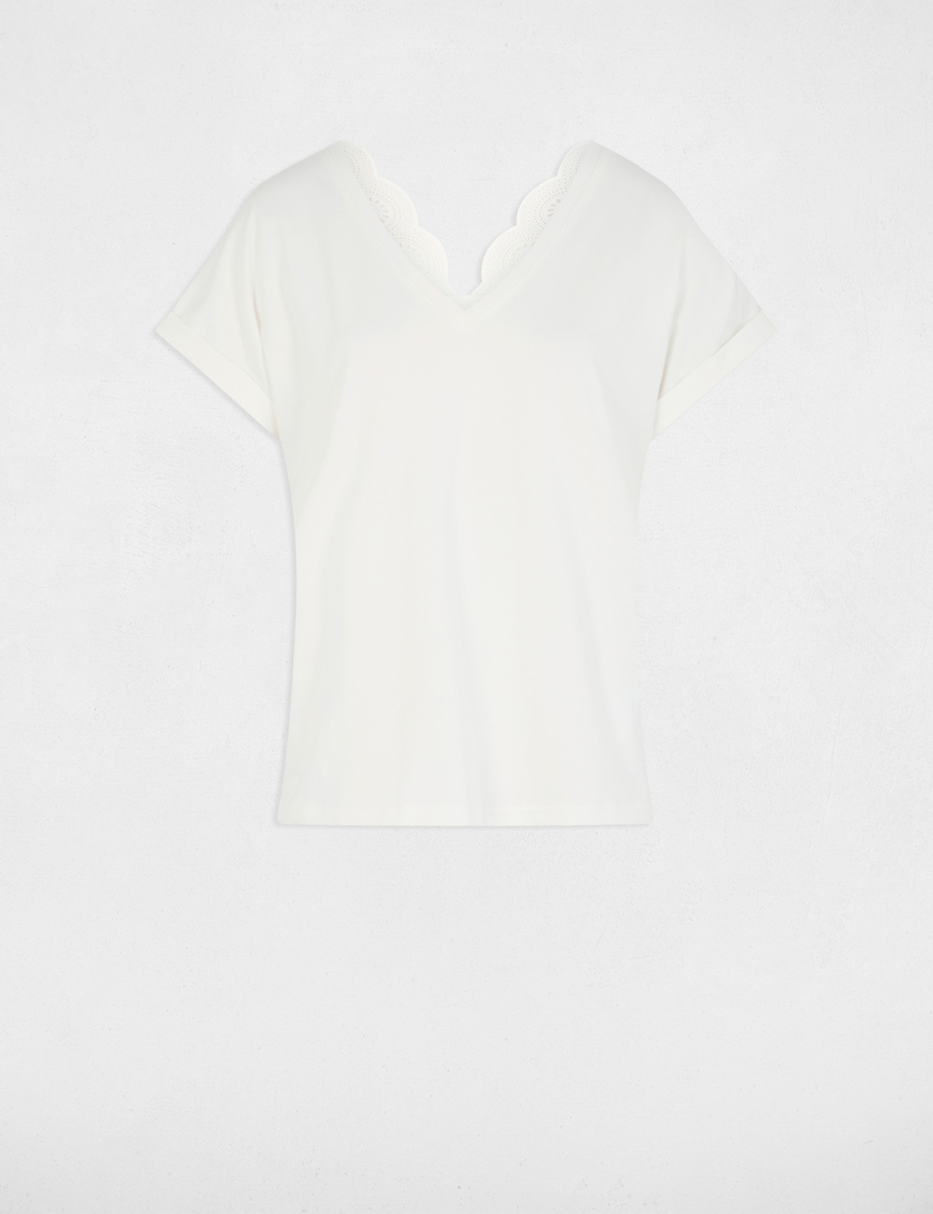 t shirt manches courtes blanc femme T-shirt manches courtes blanc femme