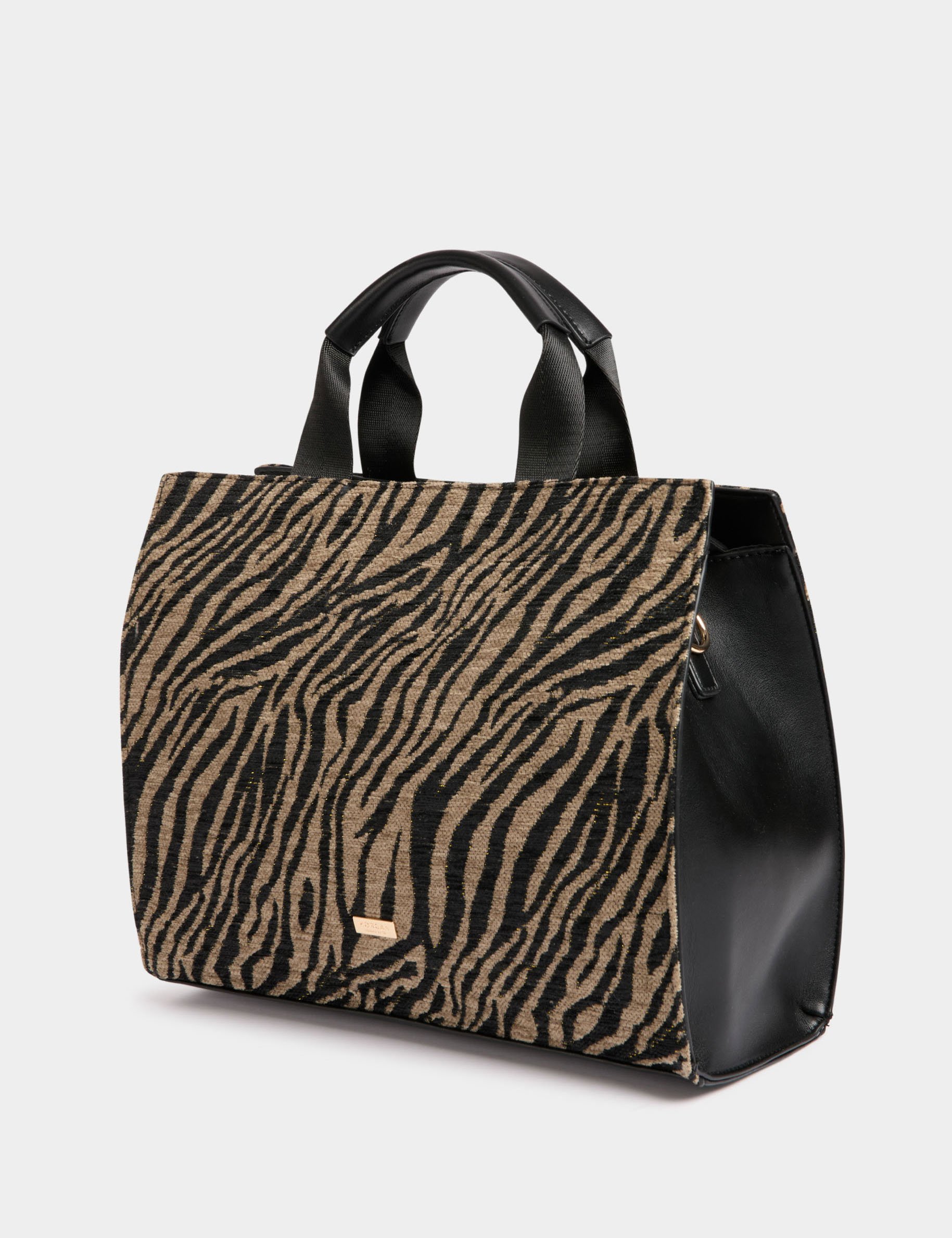 Shopper met zebraprint meerkleurig vrouw