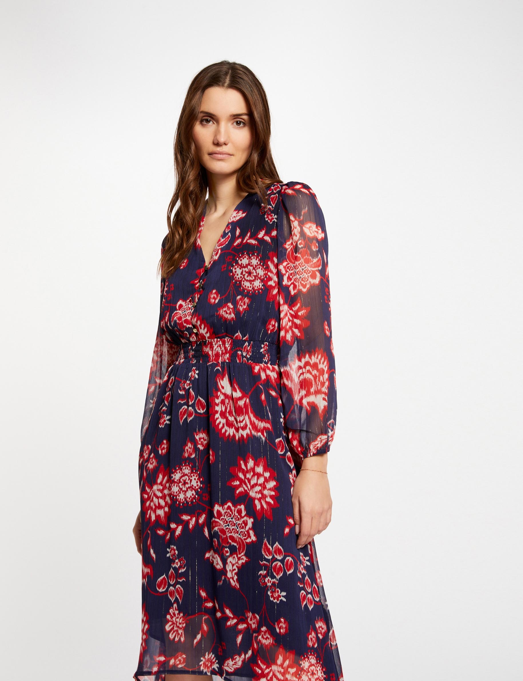 robe midi imprime floral multico femme Robe midi imprimé floral multico femme