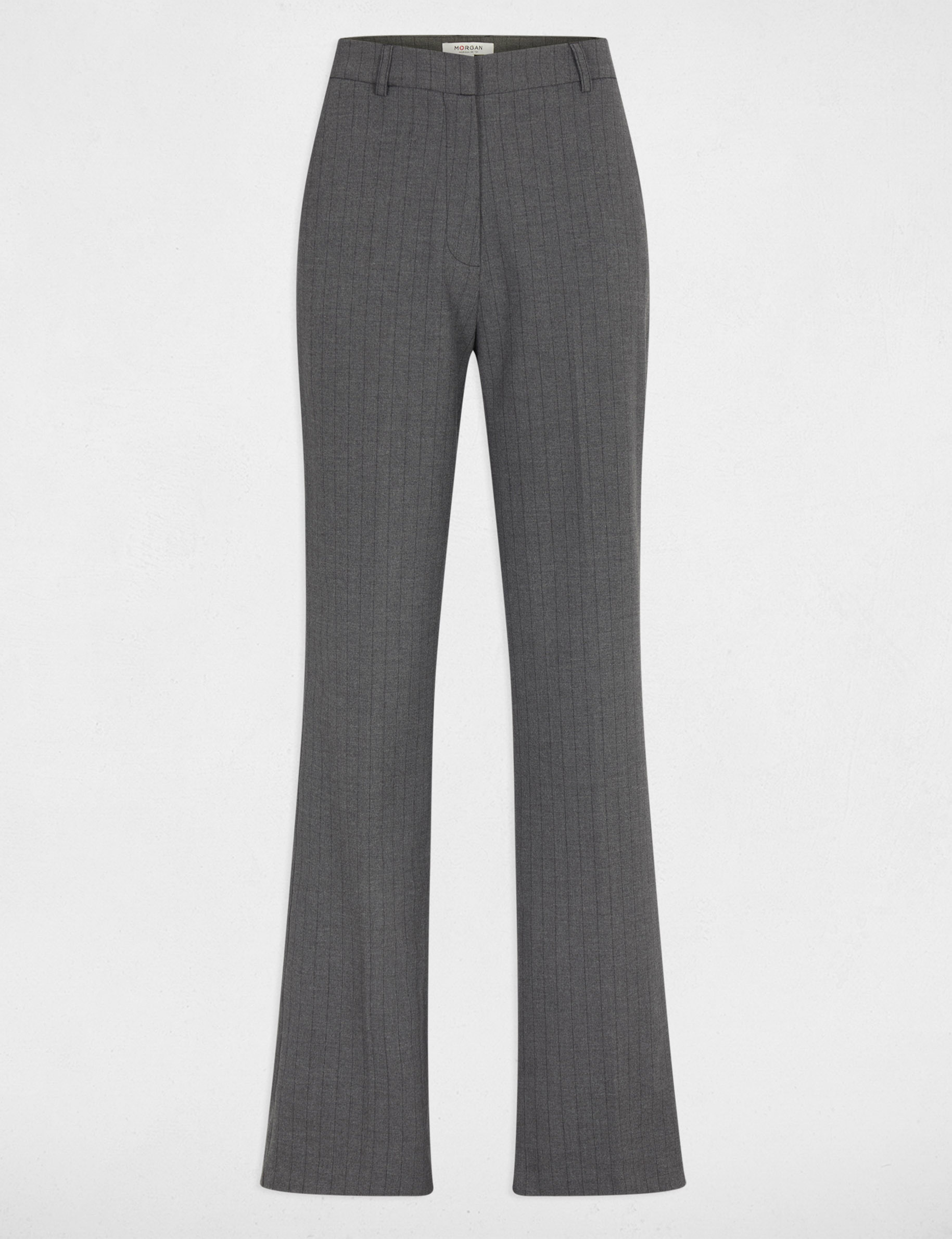 Broek met wijde pijpen mediumgrijs vrouw