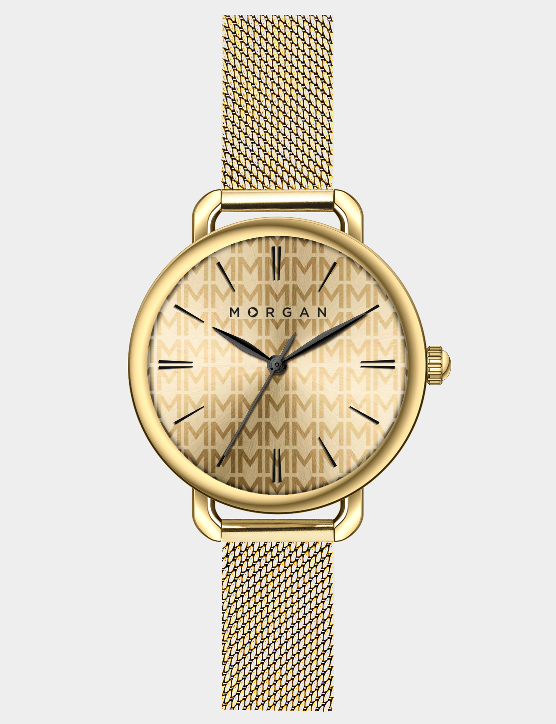 Montre classique jaune or femme