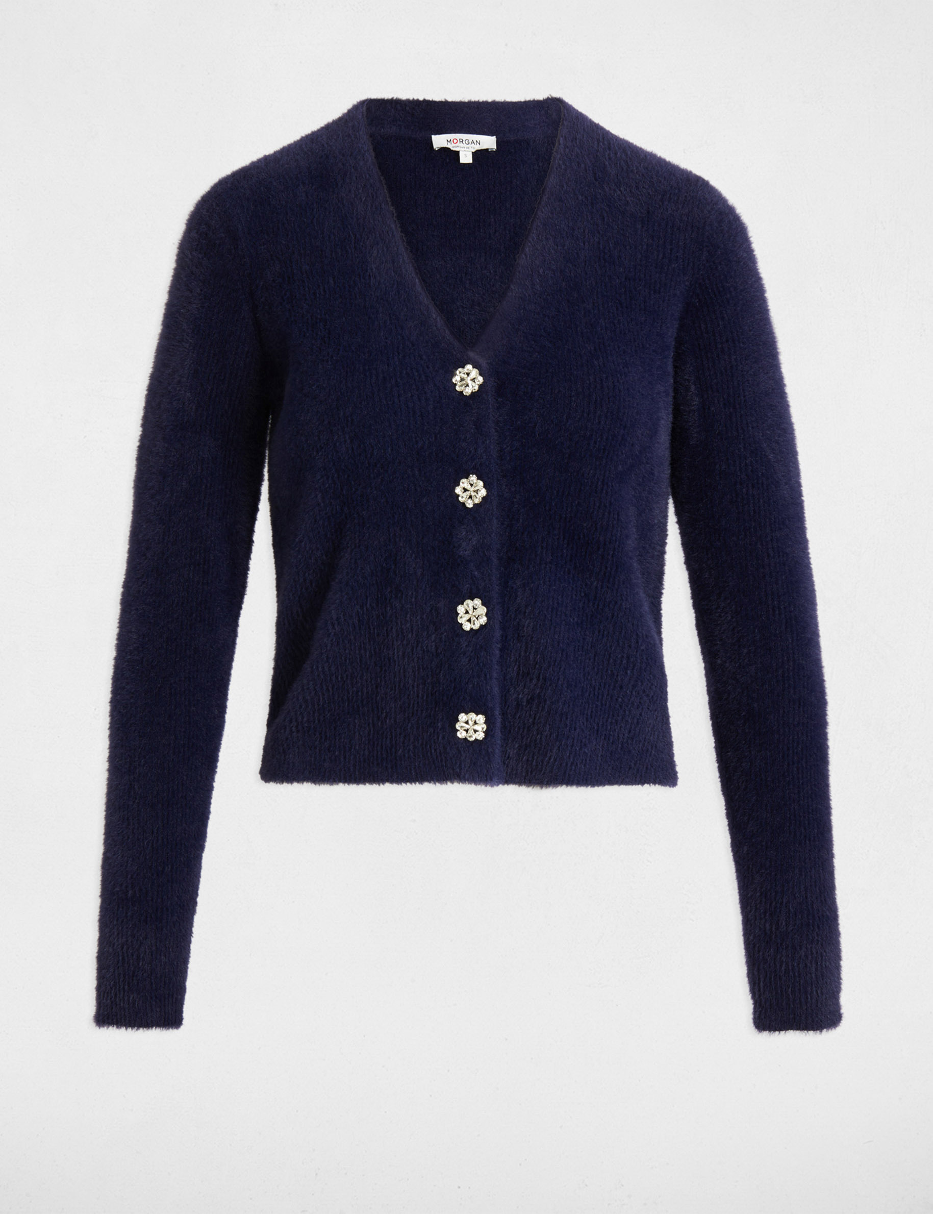vest met lange mouwen marineblauw vrouw Vest met lange mouwen marineblauw vrouw