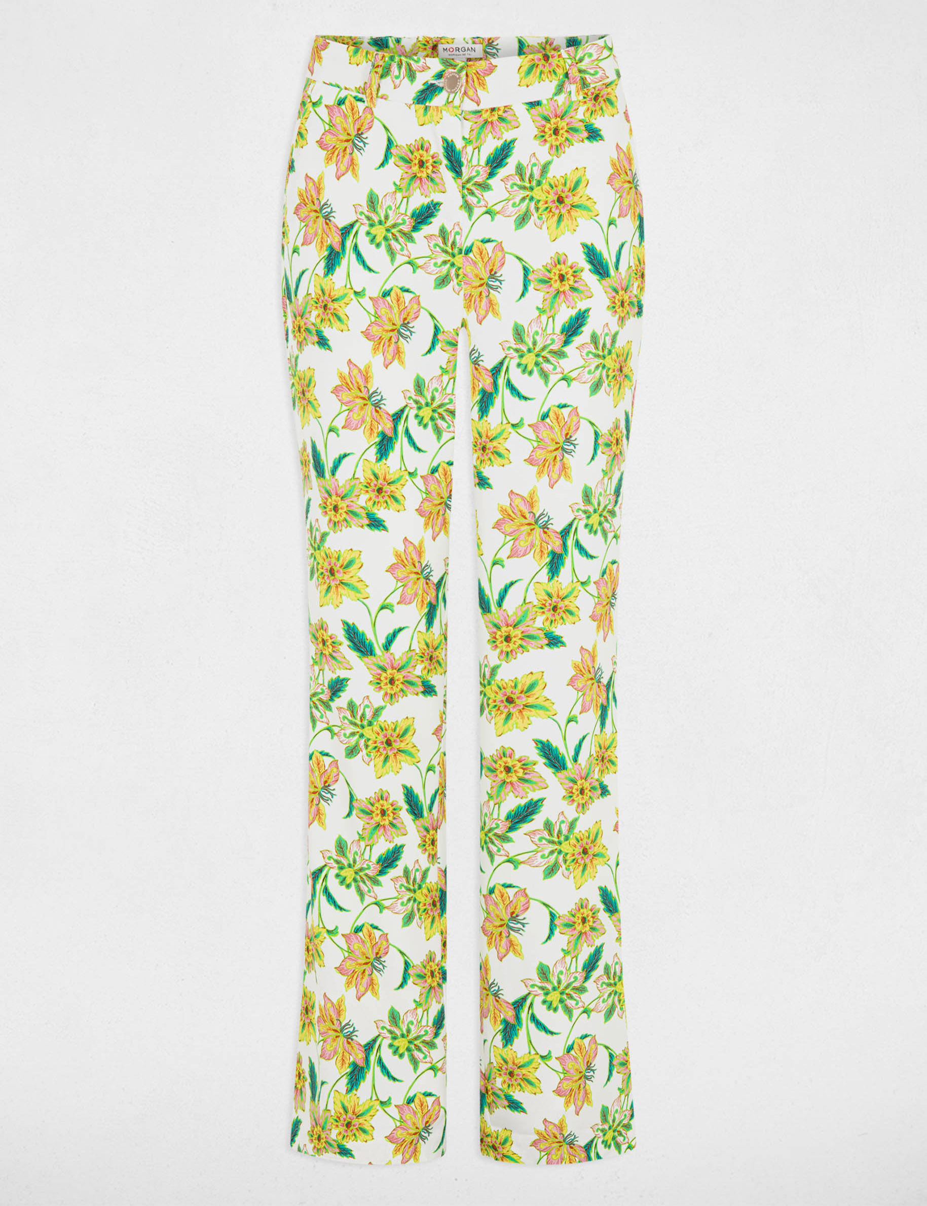 getailleerde broek met print meerkleurig vrouw Getailleerde broek met print meerkleurig vrouw