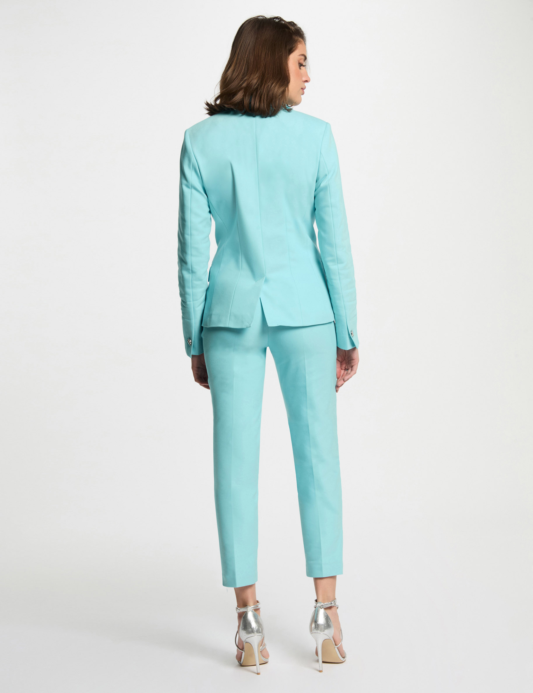 blazer double boutonnage bleu ciel femme Blazer double boutonnage bleu ciel femme