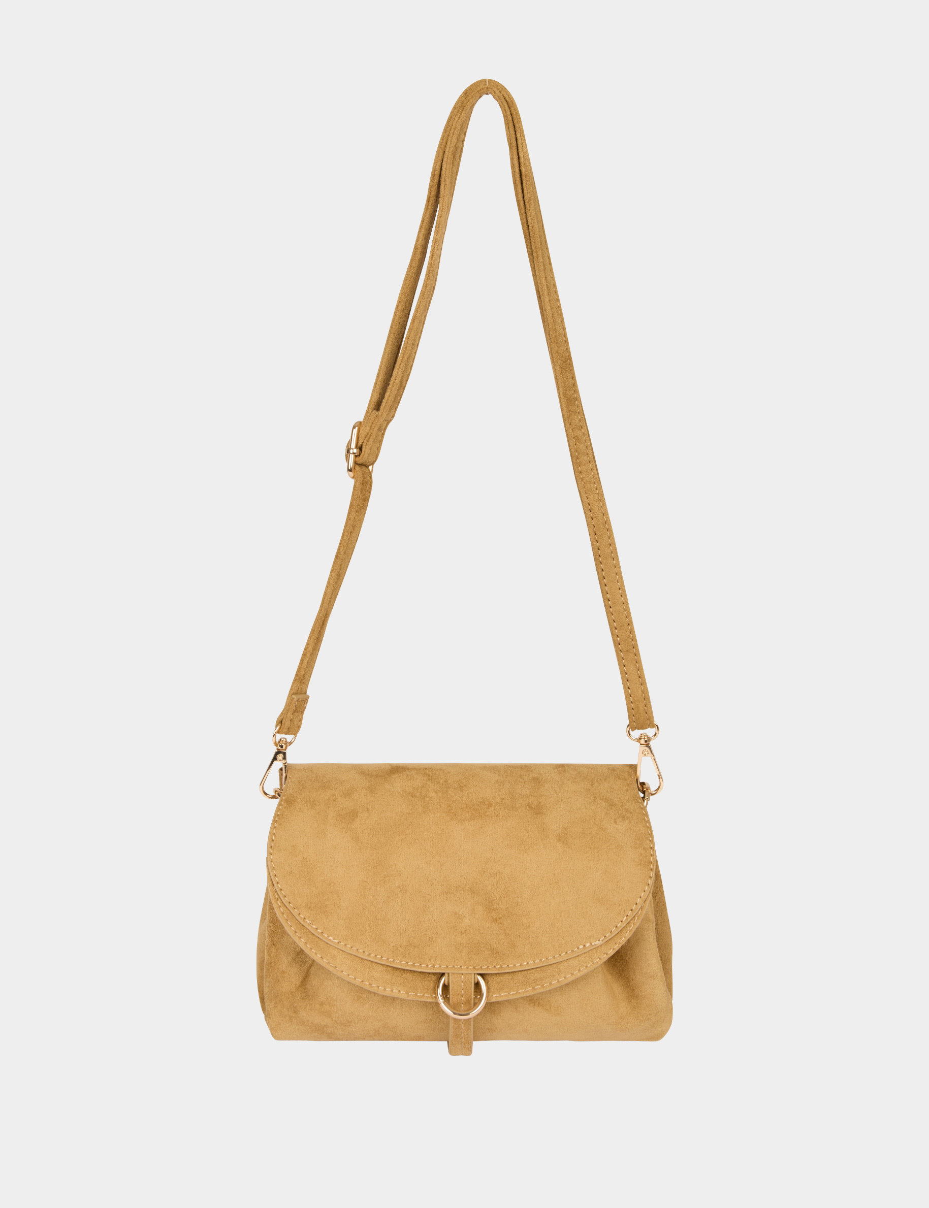 Soepele su&egrave;delook tas beige vrouw