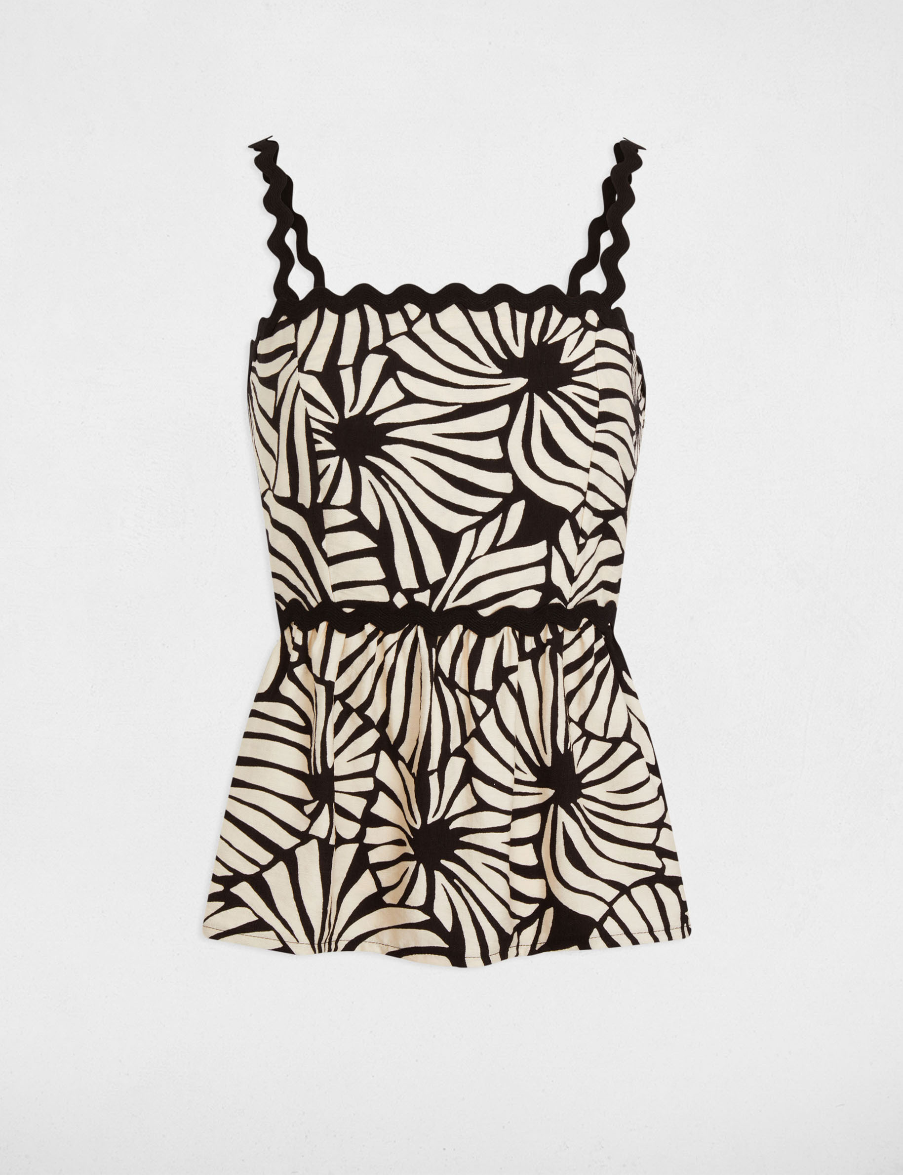 top bretelles imprime multicolore femme Top bretelles imprimé multicolore femme