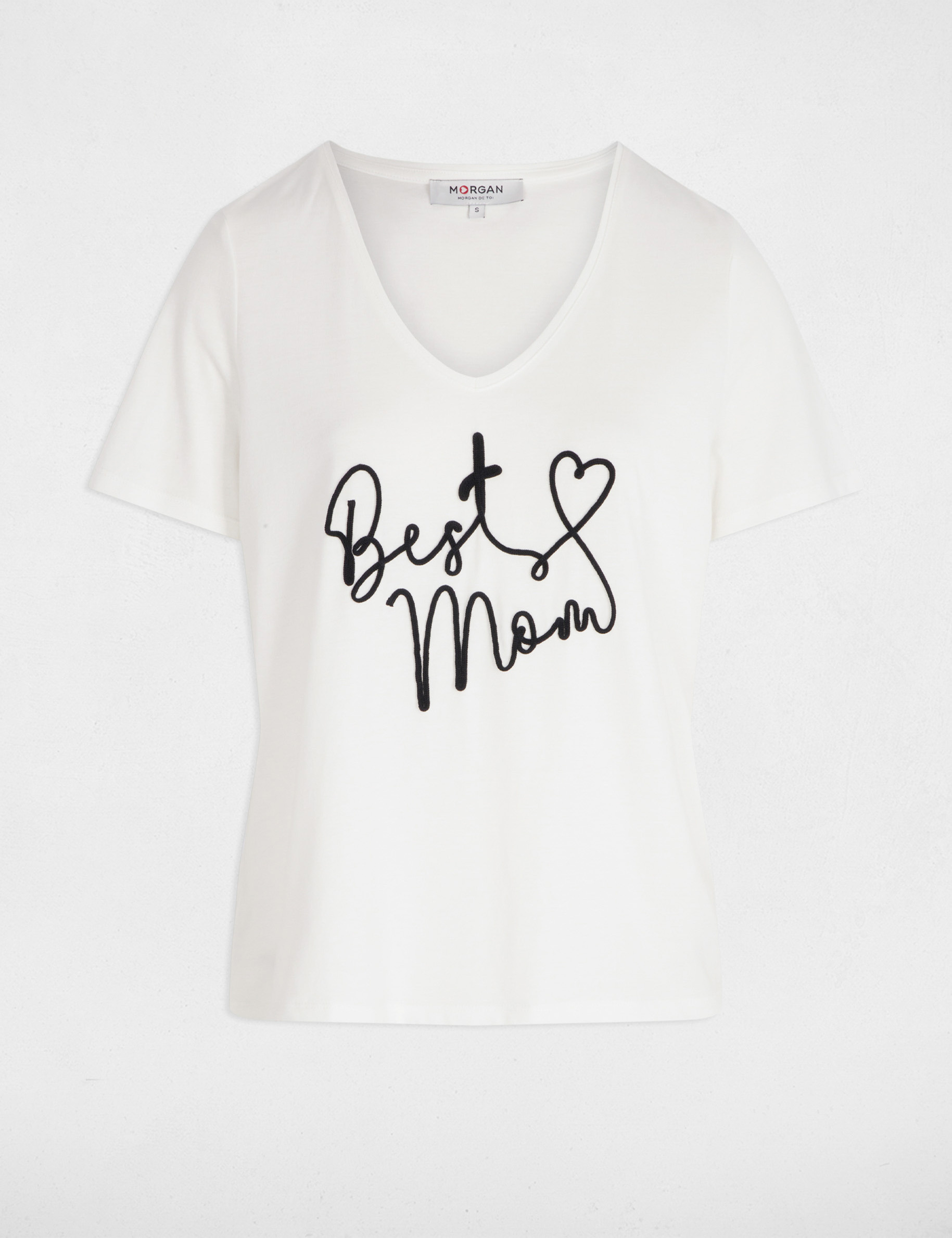 t shirt a inscription blanc femme T-shirt à inscription blanc femme