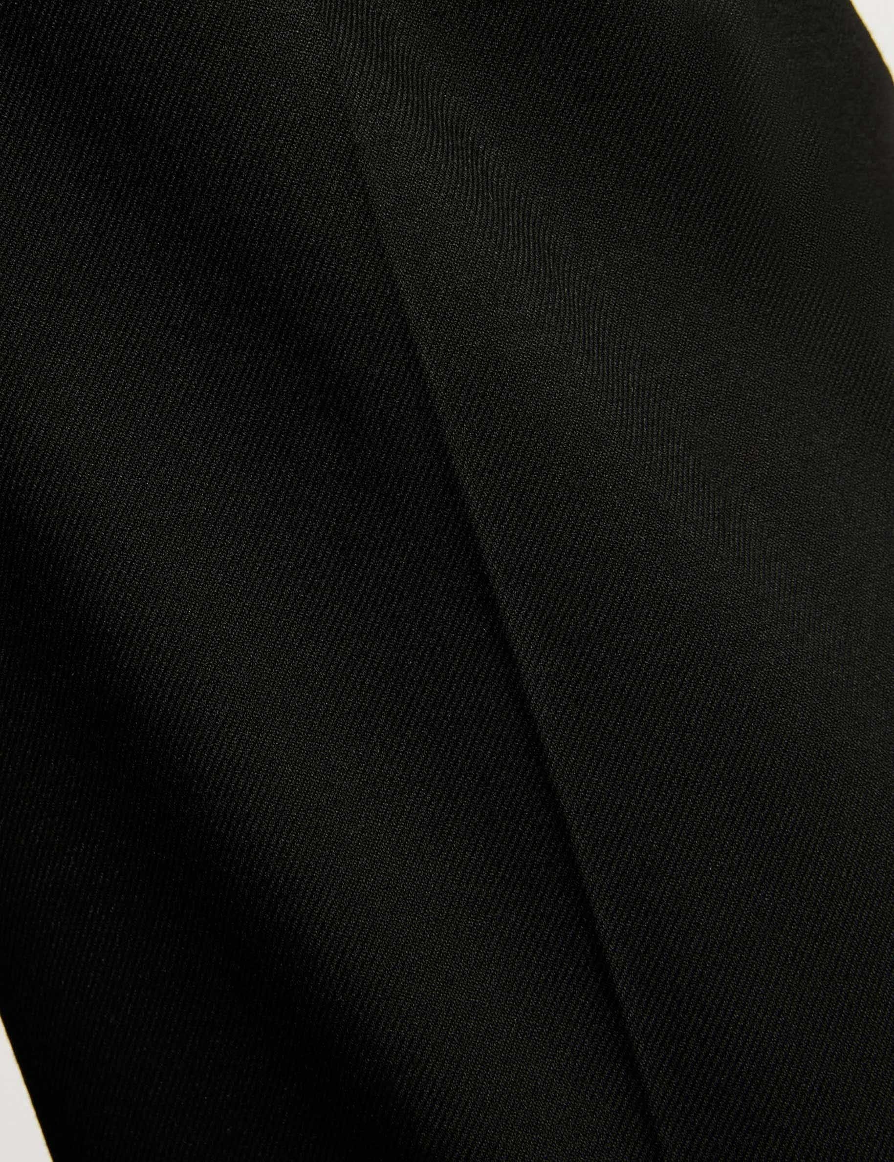 pantalon flare a pinces noir femme null