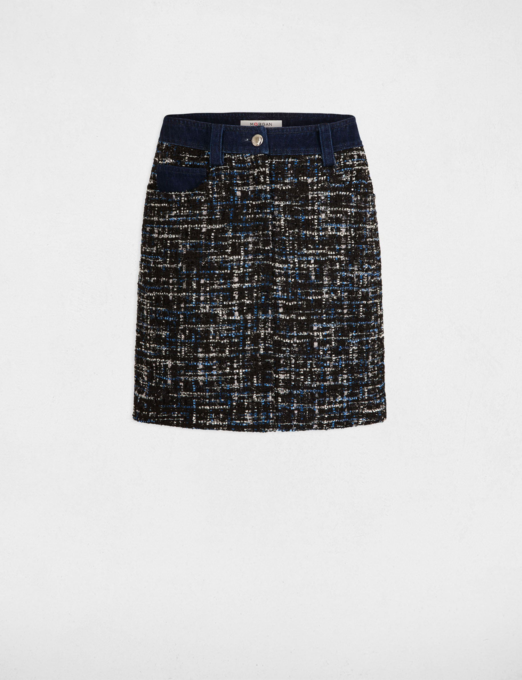 jupe courte tweed multico femme Jupe courte tweed multico femme