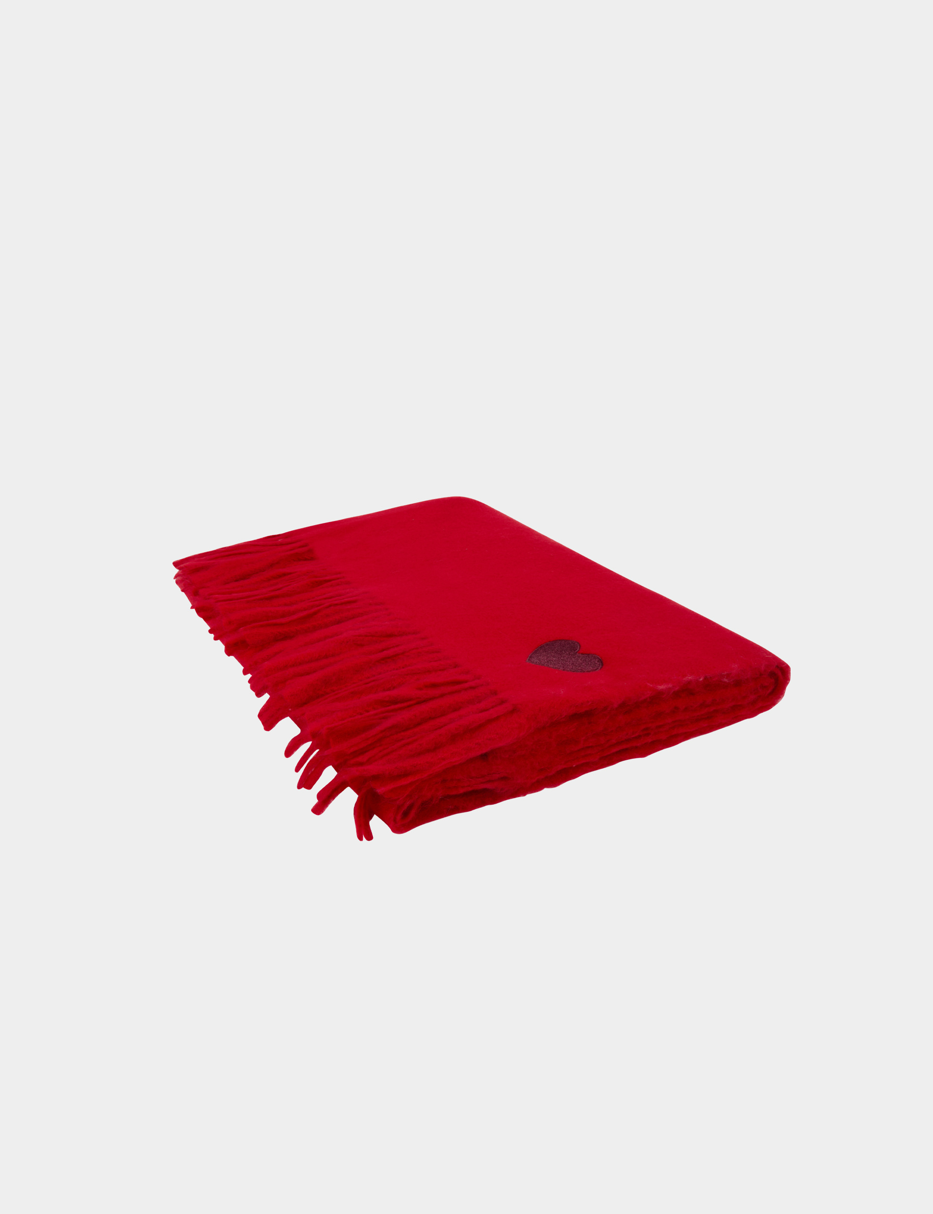 &Eacute;charpe brod&eacute;e rouge femme