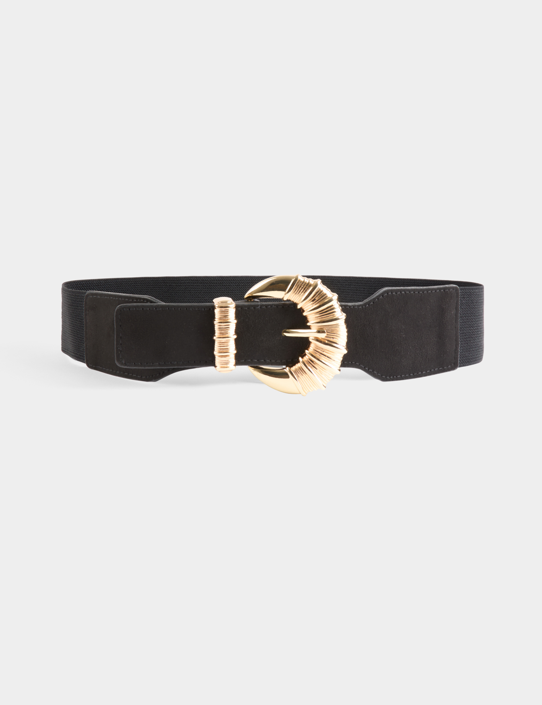 elastische riem met gesp zwart vrouw Elastische riem met gesp zwart vrouw