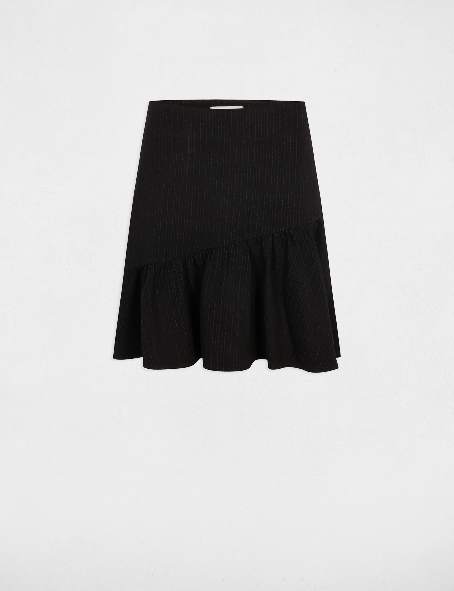jupe courte rayee noir femme Jupe courte rayée noir femme