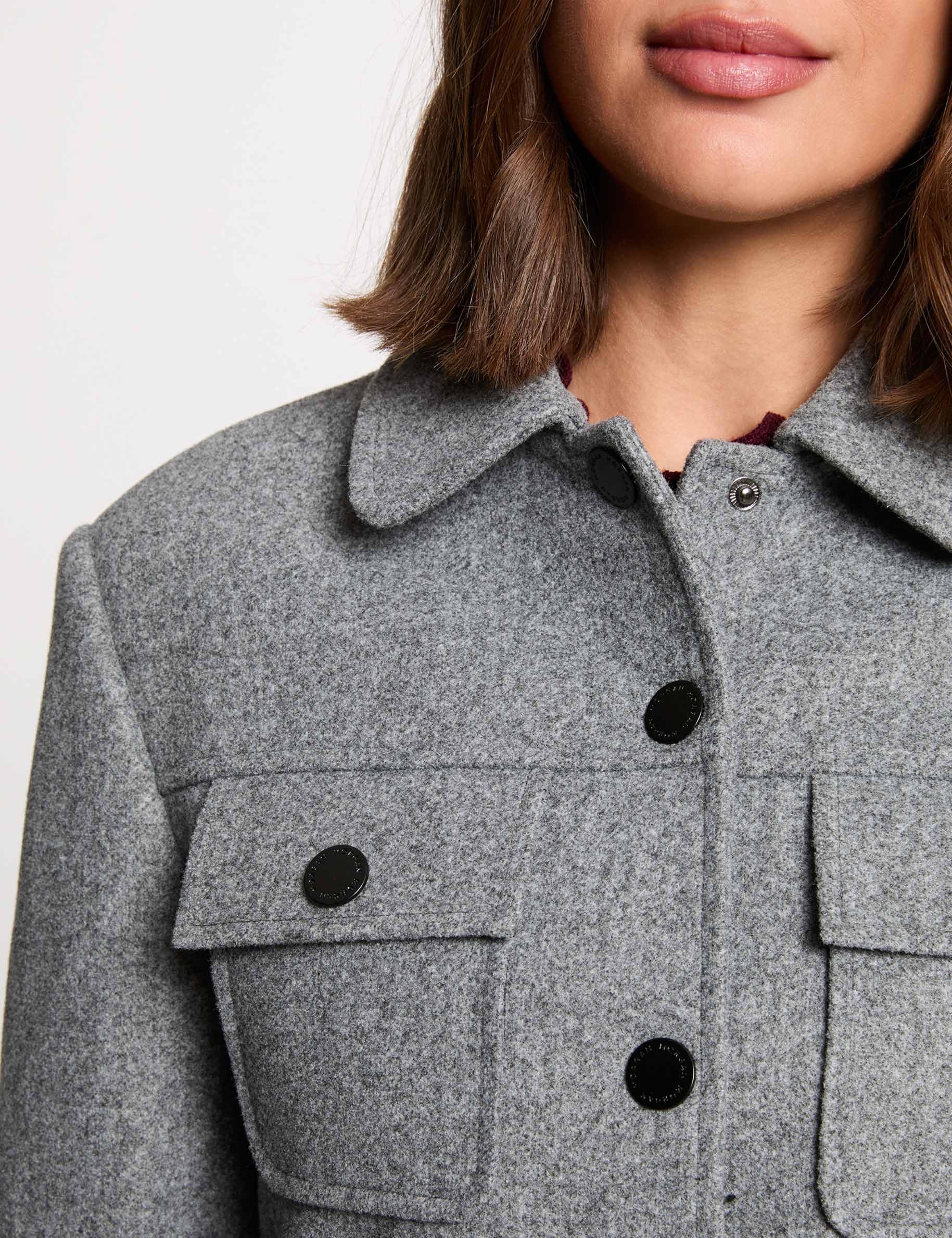 Veste ajust&eacute;e gris moyen femme