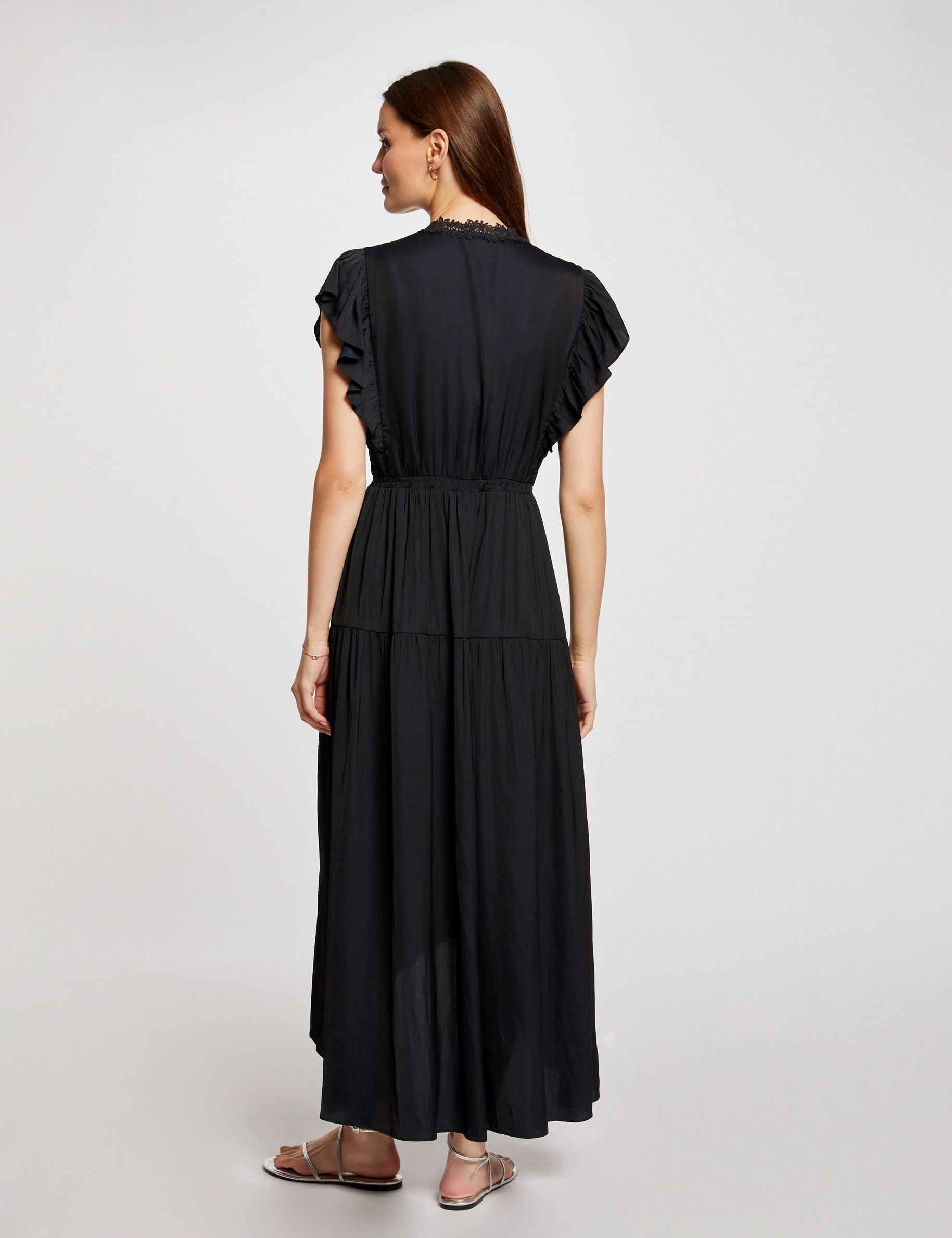 Robe longue store cintrée femme