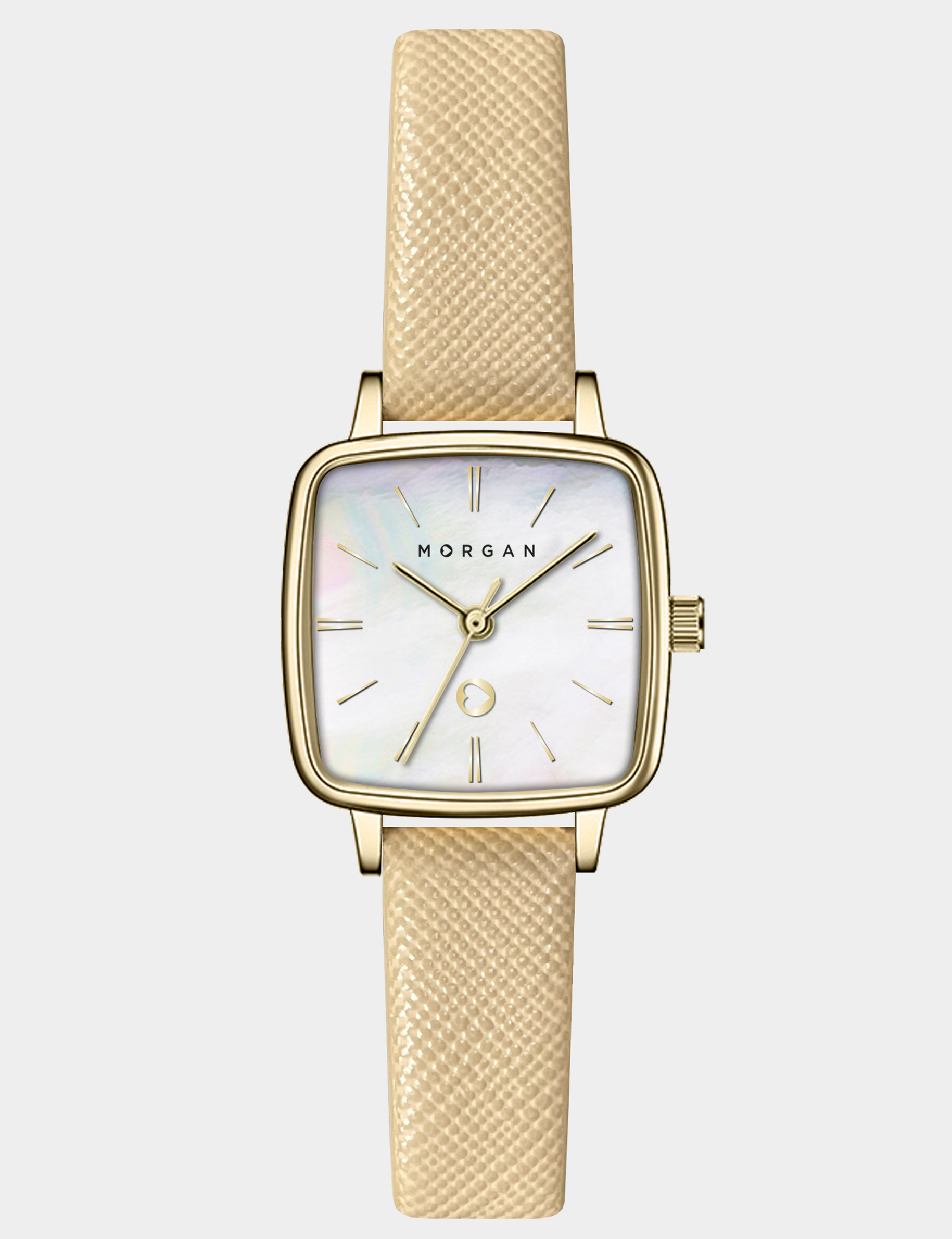 Montre classique jaune or femme