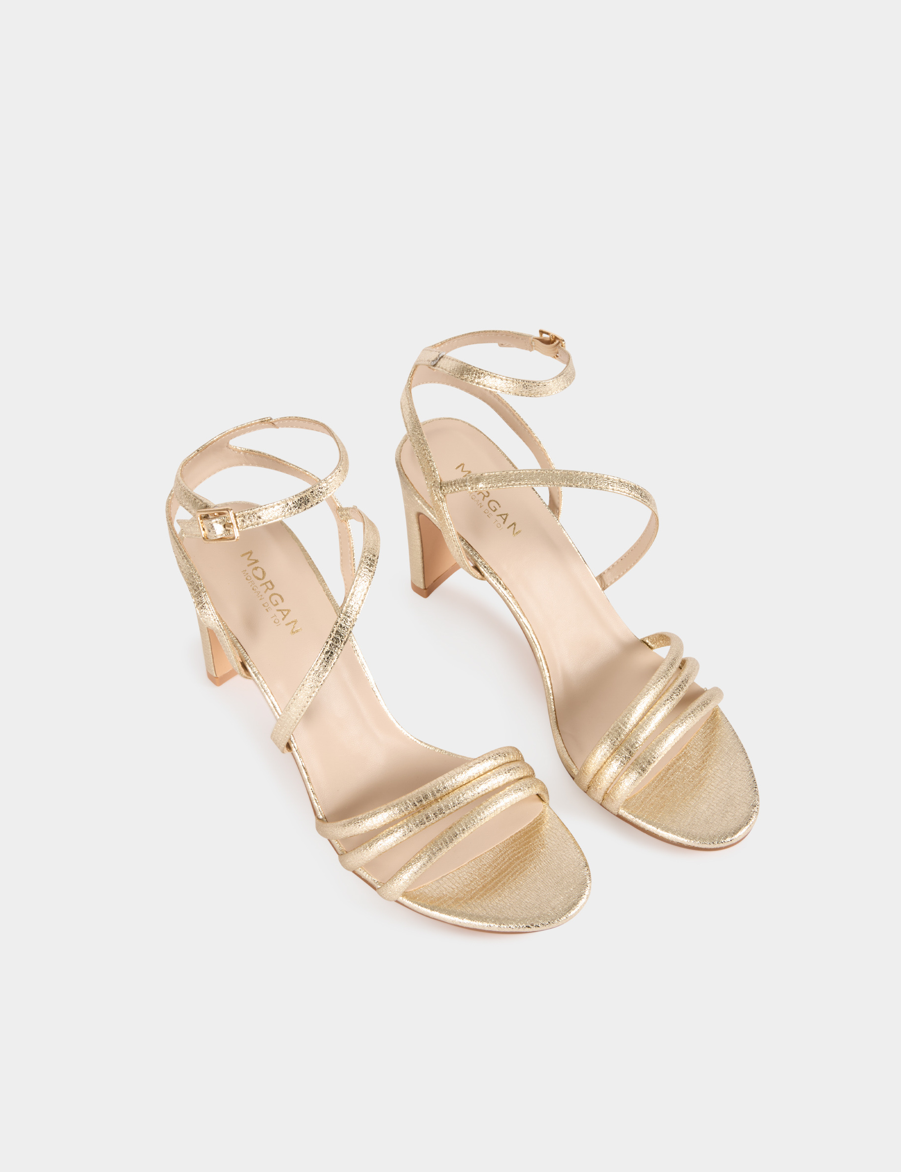 Gouden sandalen goudgeel vrouw